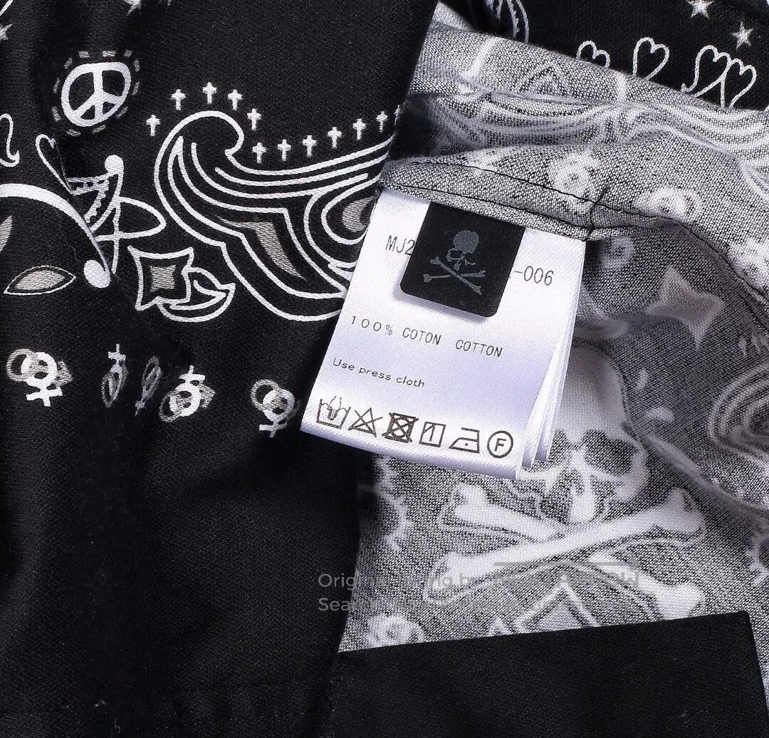 Mastermind Japan Black Patterned Long Sleeve Shirt. Size US S / EU 44-46 / 1 - 7 Thumbnail