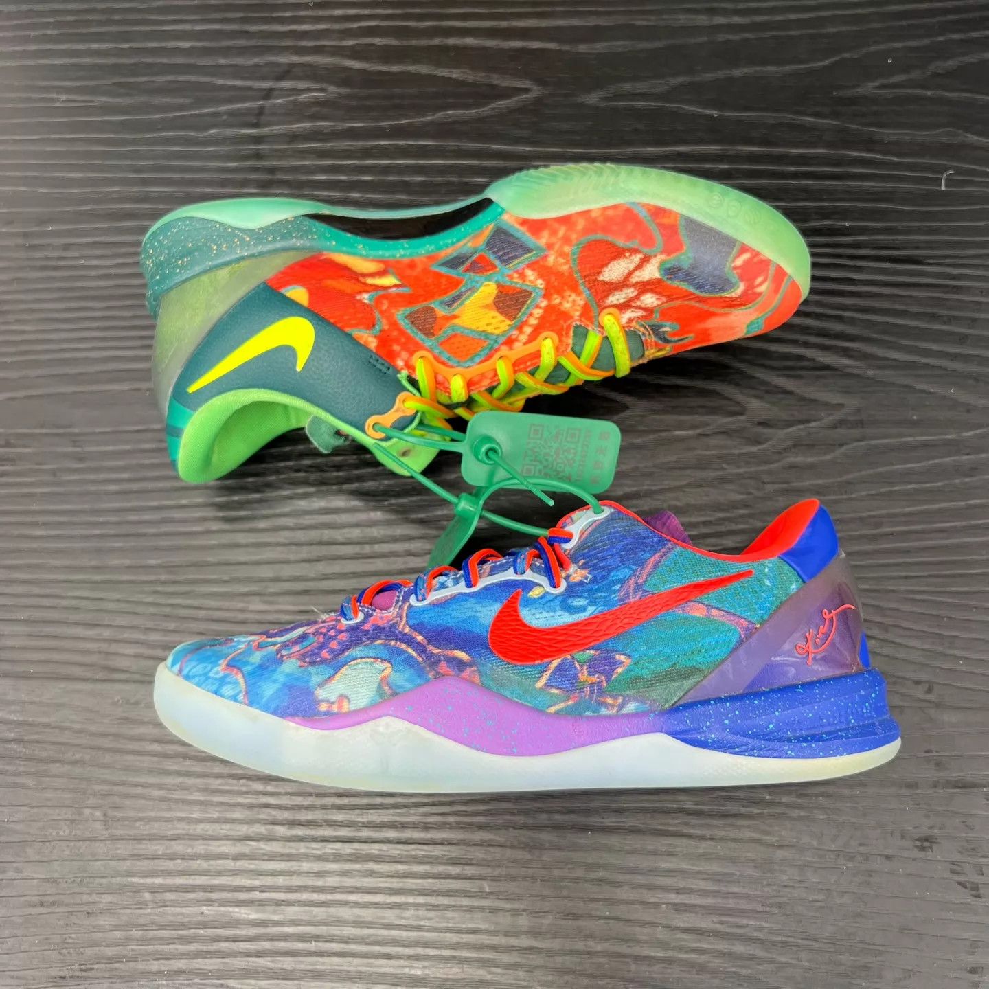 Nike ZK8 Orange/Blue 40.5 New OG Box & Extras Size US 7.5 / EU 40-41 - 2 Thumbnail