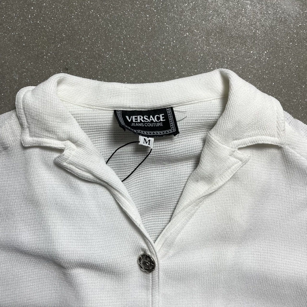 Versace Versace white knit long sleeve cardigan belt Size M / US 6-8 / IT 42-44 - 5 Thumbnail