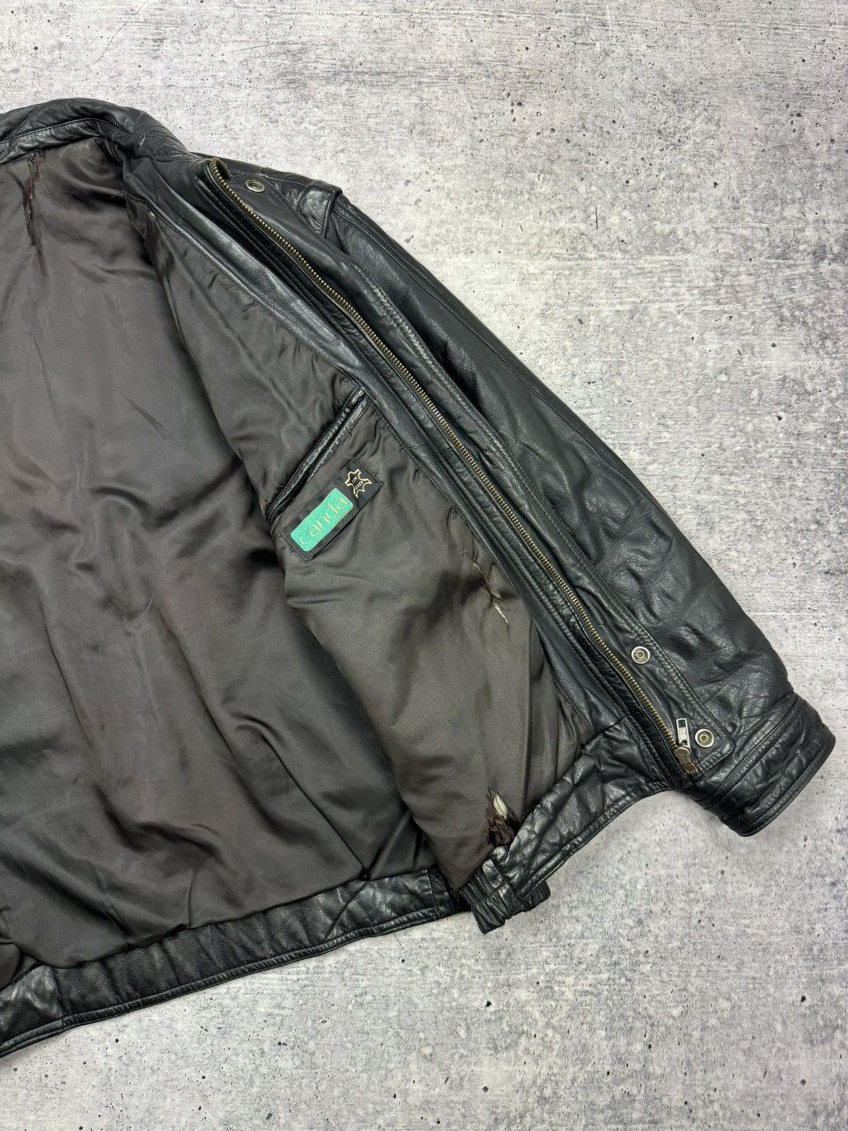 Genuine Leather Vintage Aviator Top Gun Genuine Leather Bomber Jacket - Vest Size US M / EU 48-50 / 2 - 15 Thumbnail