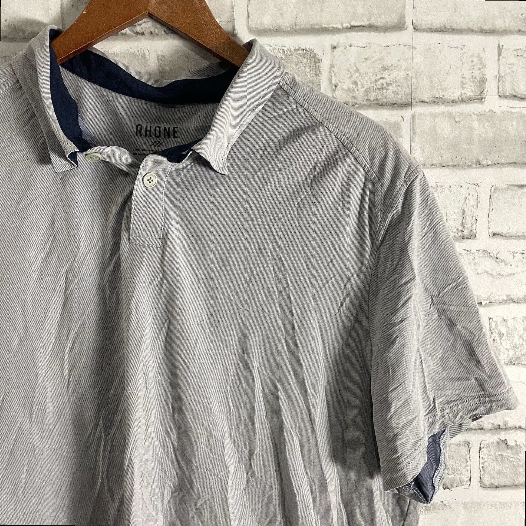 Rhone Rhone Athletic Polo Shirt Mens XL Light Blue Size US XL / EU 56 / 4 - 2 Thumbnail
