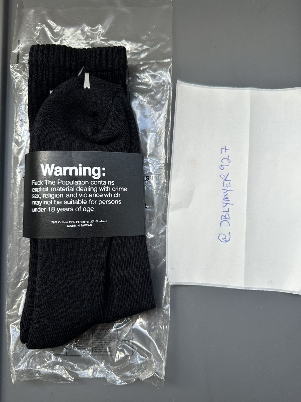 Fuck The Population FTP Socks Size ONE SIZE - 2 Thumbnail