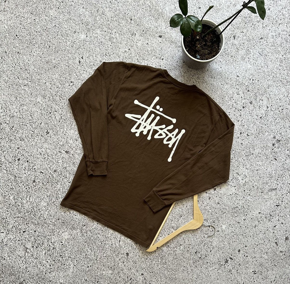 Stussy × Vintage Vintage Stussy Y2K Big Logo Retro Long Sleeve Tee 00’s Hype Size US M / EU 48-50 / 2 - 1 Thumbnail
