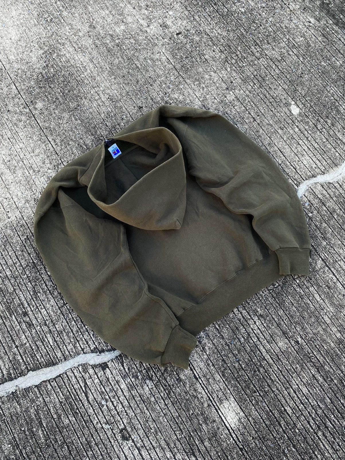 Russell Athletic Vintage Army Green Russell Athletic Zip Hoodie Size US L / EU 52-54 / 3 - 11 Thumbnail