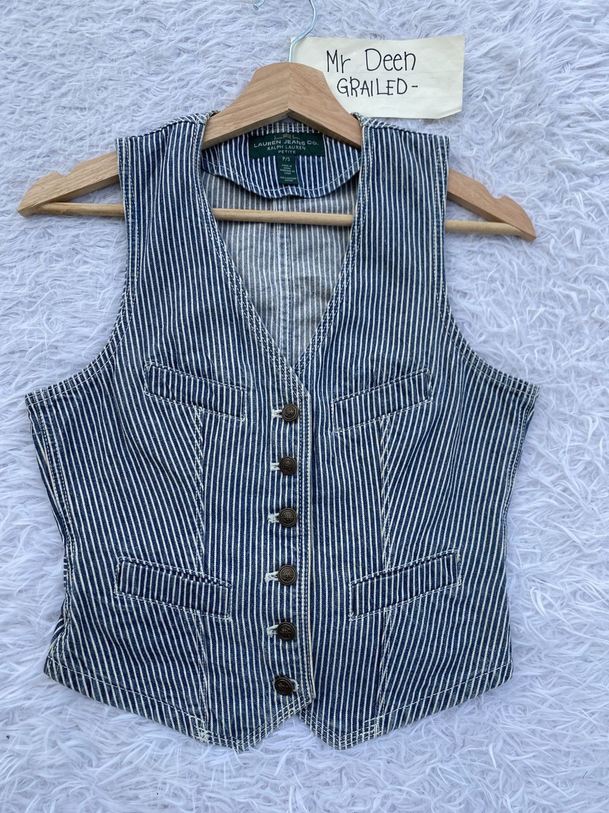 Ralph Lauren Rare Vintage Ralph Lauren Stripes Cotton Vest Size S / US 4 / IT 40 - 4 Thumbnail