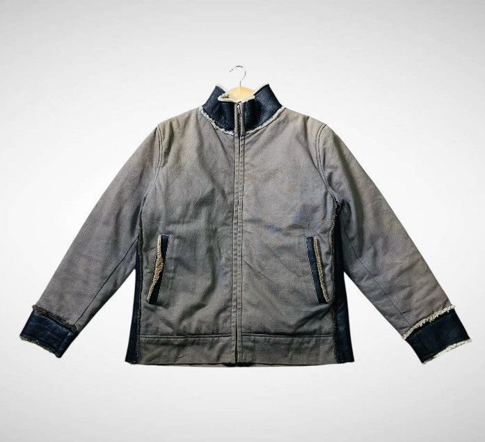 Designer Vintage Rallys Duck Canvas + Leather Zipper Jacket Size US L / EU 52-54 / 3 - 3 Thumbnail