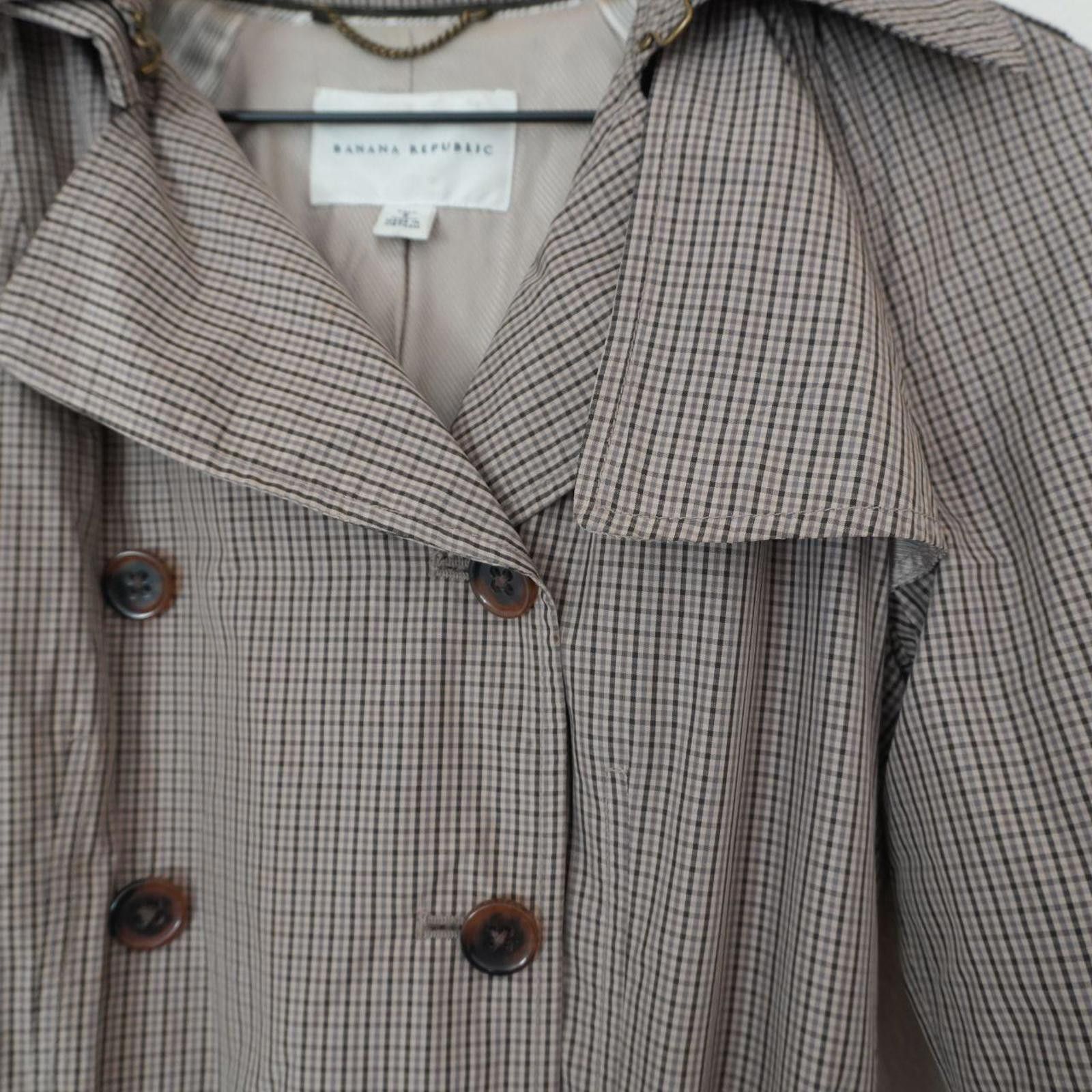 Banana Republic Banana Republic Trench Coat Women's S Brown Double Breast Size S / US 4 / IT 40 - 5 Thumbnail