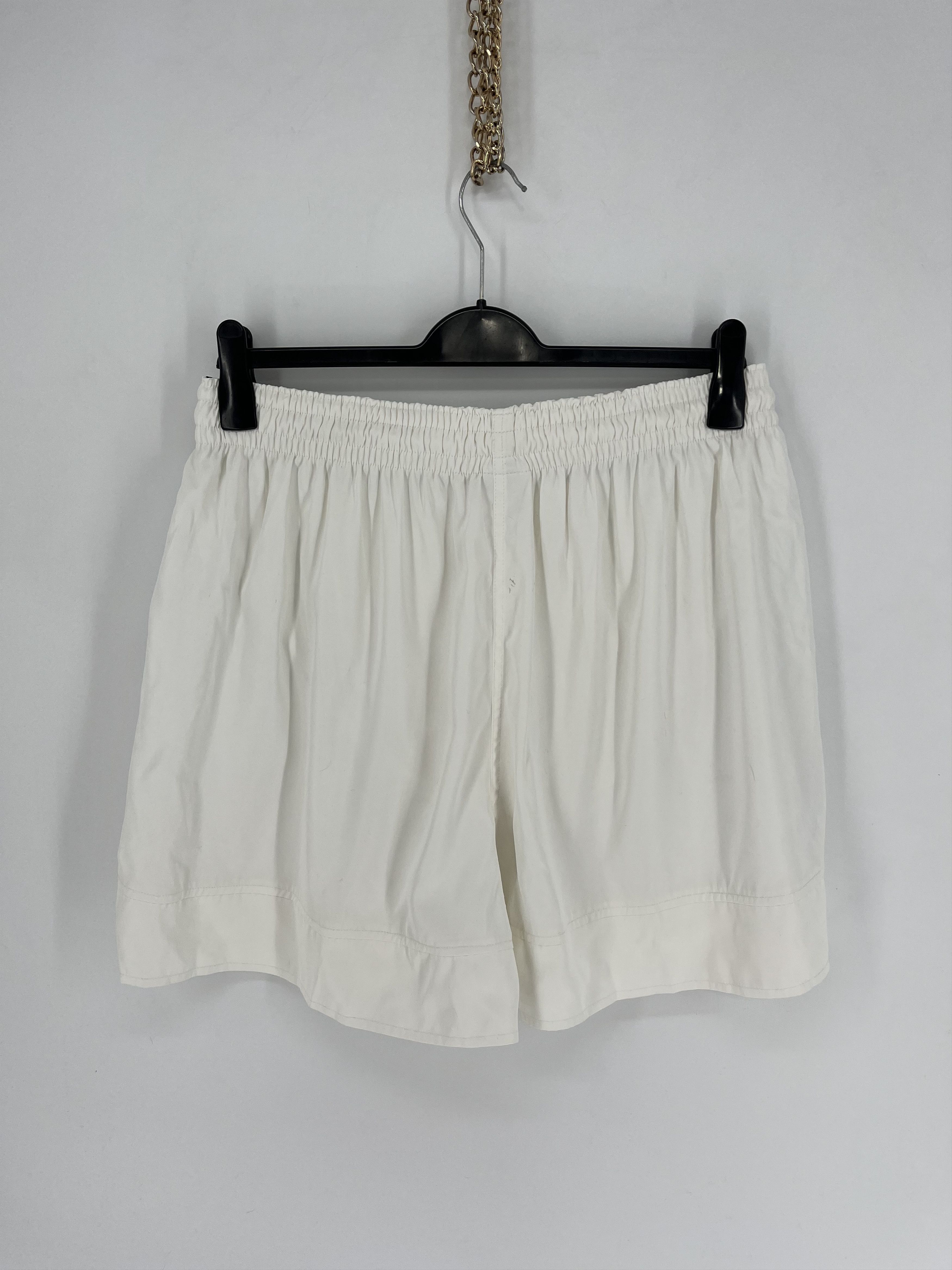 Nike × Vintage 90s Vintage Nike Black Nylon Mini Swoosh Shorts Travis Style Size US 36 / EU 52 - 7 Thumbnail