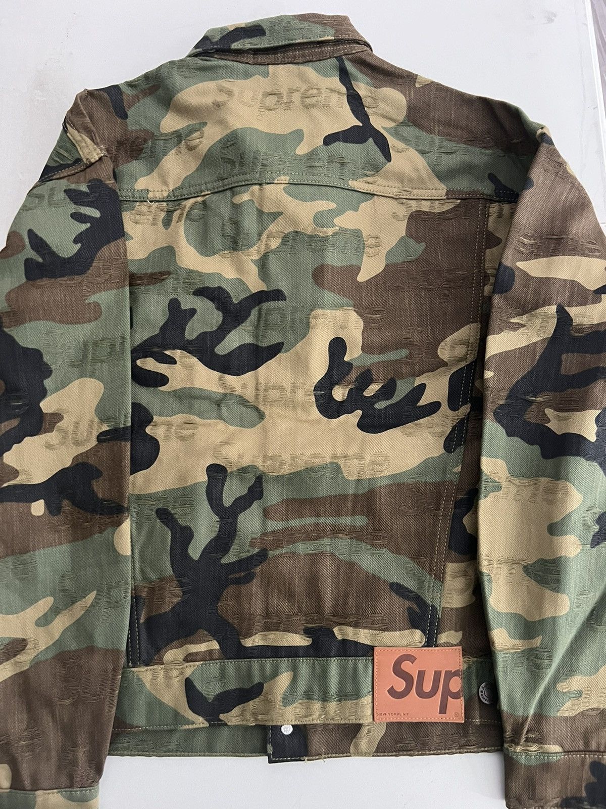 Supreme Supreme Jacquard Logos Denim Trucker Size US M / EU 48-50 / 2 - 4 Thumbnail