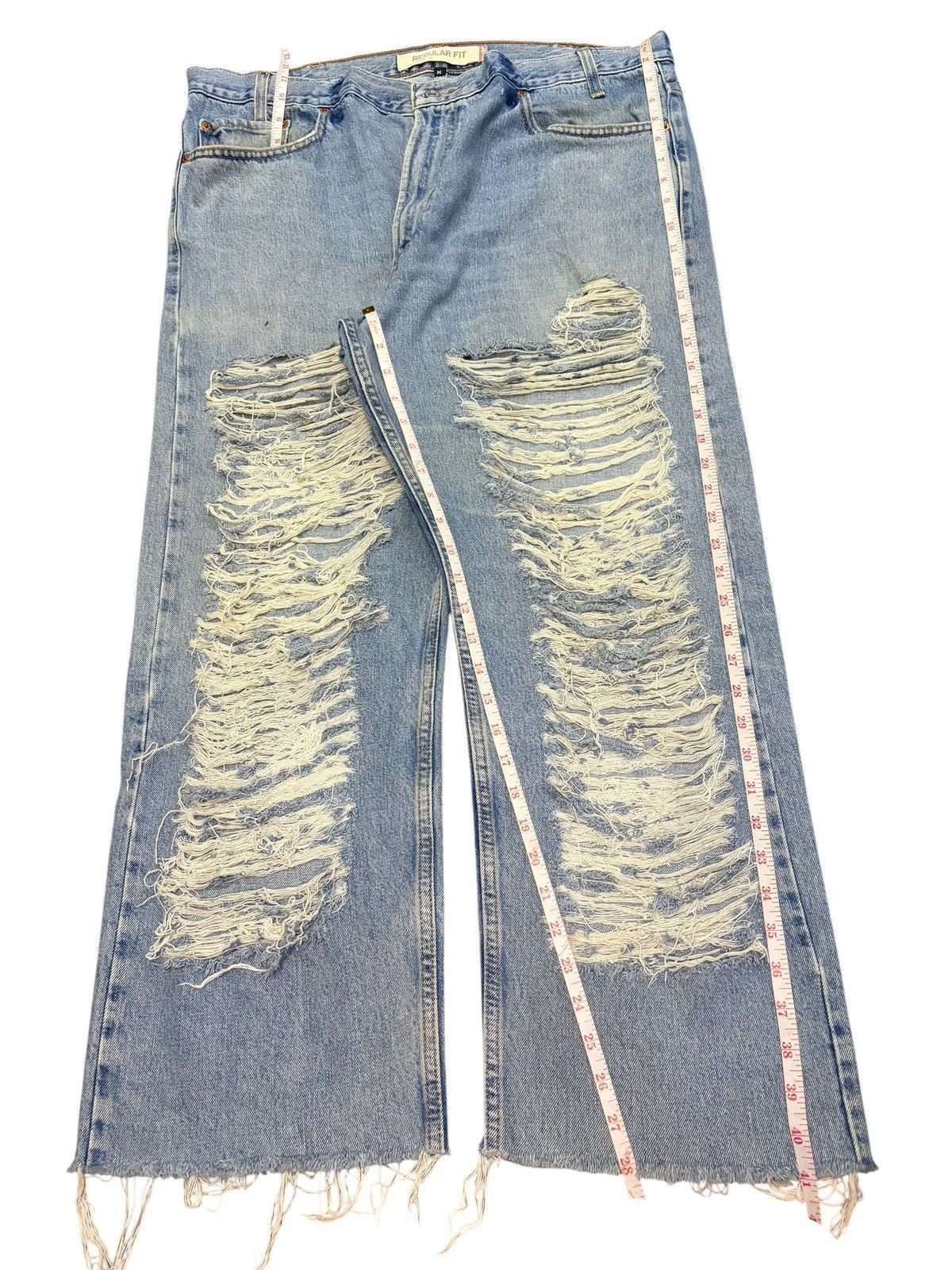 Levi's Vintage 90s Levis 505 Ripped Distressed Baggy Jeans Size 40" / US 18 - 7 Thumbnail