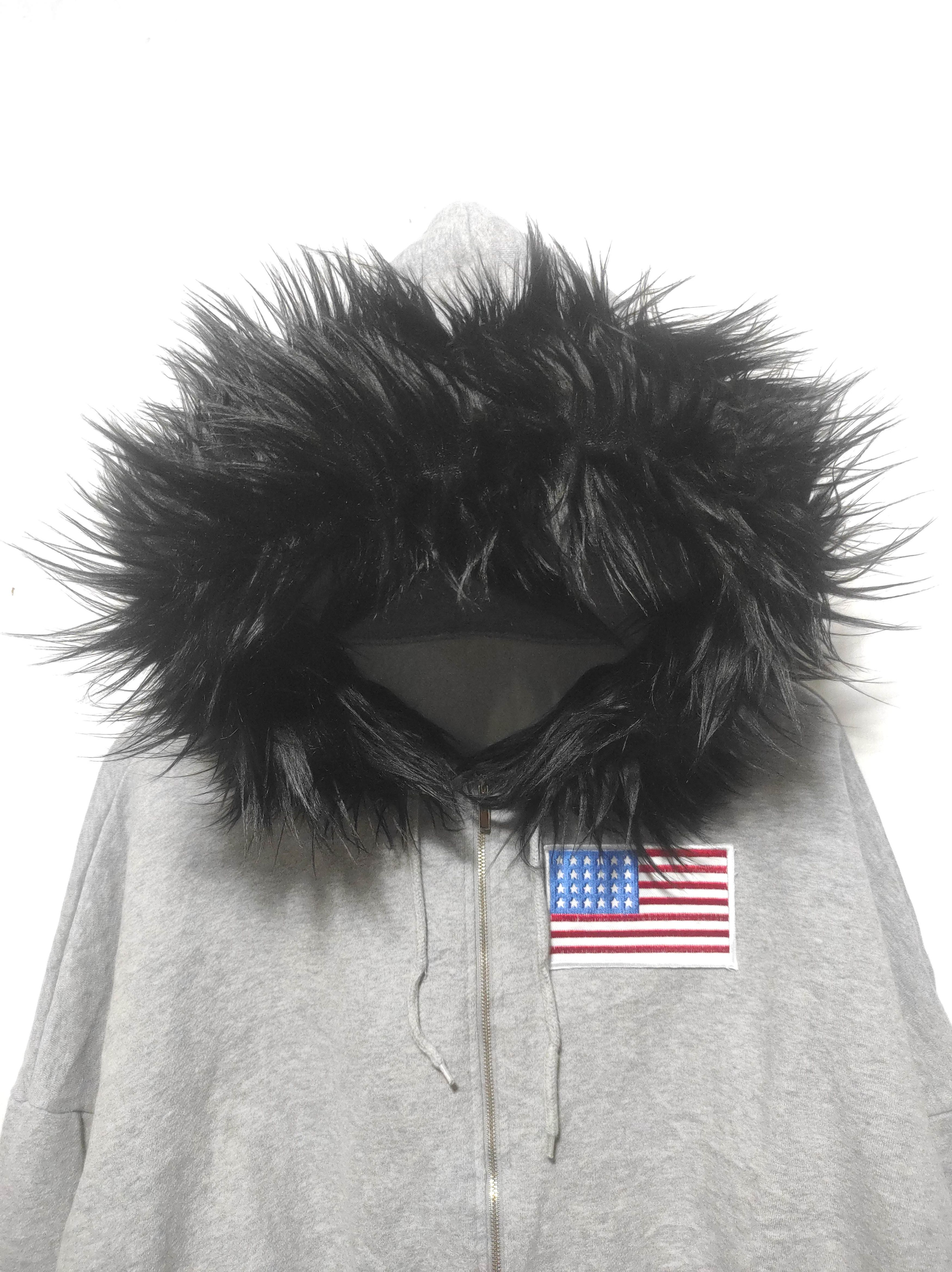 If Six Was Nine ARU USA Flag Crop Zip Fur Hoodie IfSixWasNine LGB style Size M / US 6-8 / IT 42-44 - 3 Thumbnail