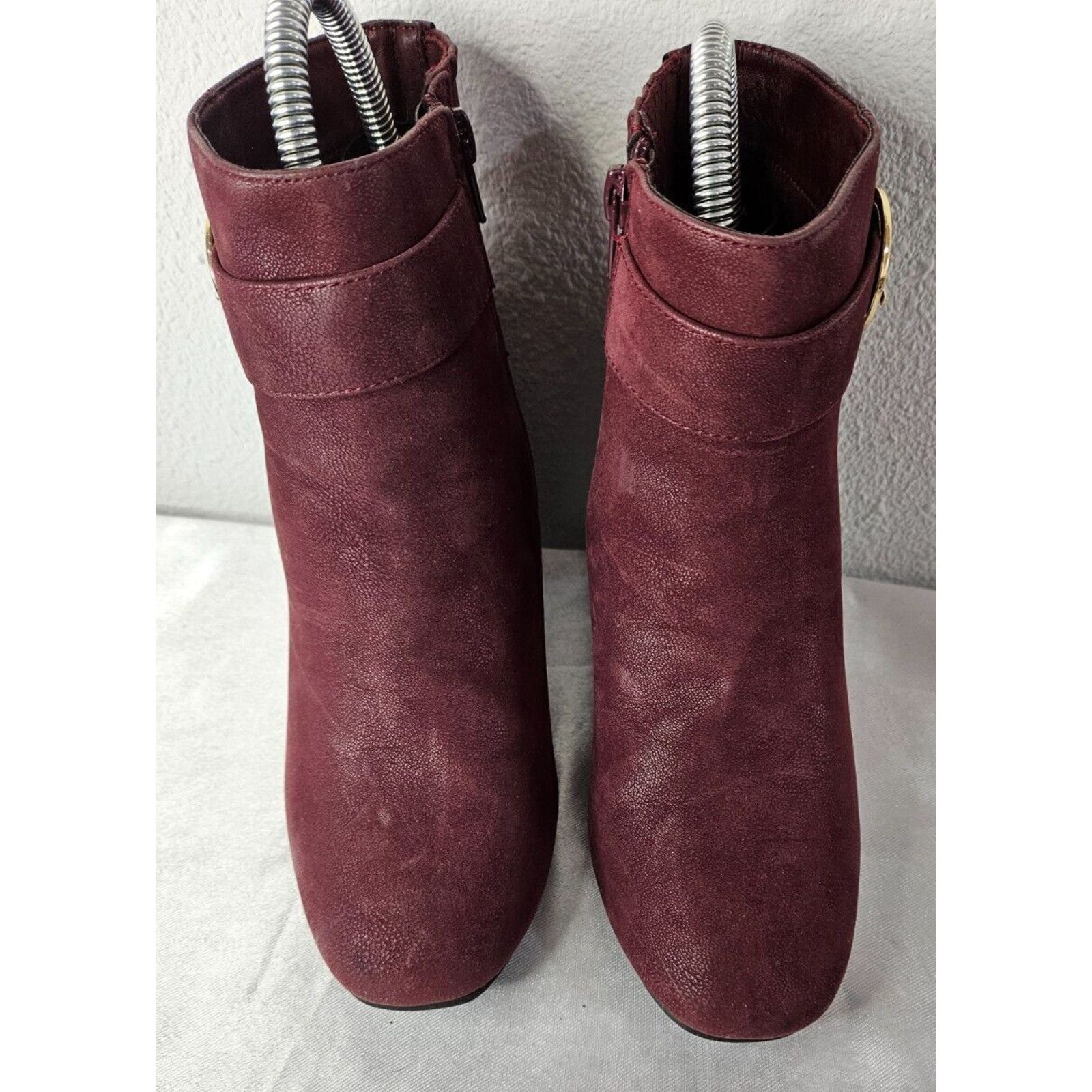Croft & Barrow Elements by Croft & Barrow Burgundy Ankle Boots Wmn’s Sz 7W Size US 7 / IT 37 - 2 Thumbnail