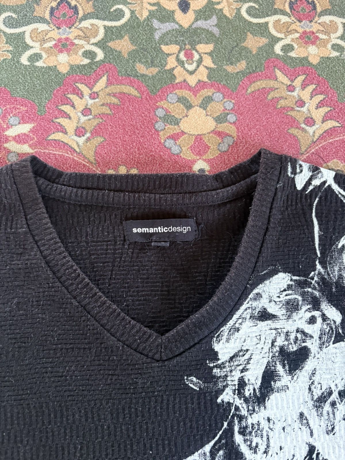semanticdesign Japanese Brand semanticdesign Poem Knit Long Sleeve Tee Size US S / EU 44-46 / 1 - 6 Thumbnail