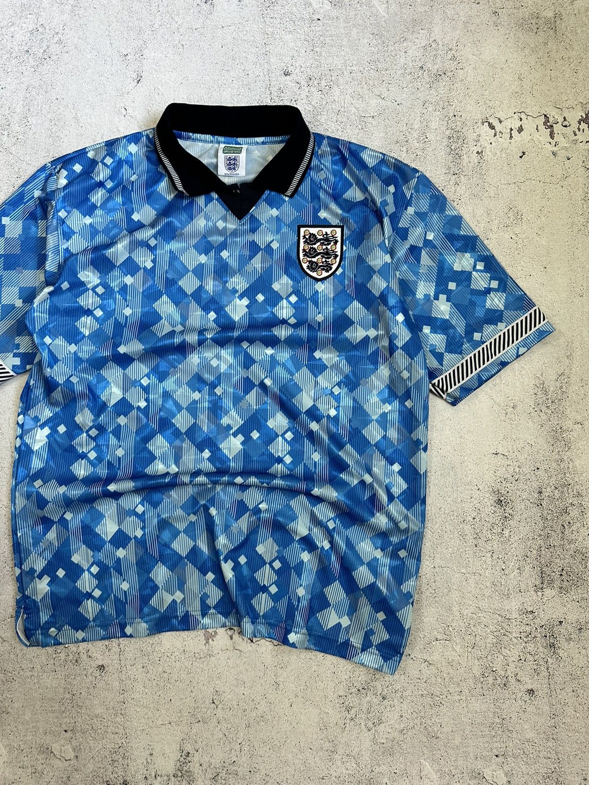 Other Vintage England 1990 Away Jersey score draw retro 90s Size US XL / EU 56 / 4 - 3 Thumbnail