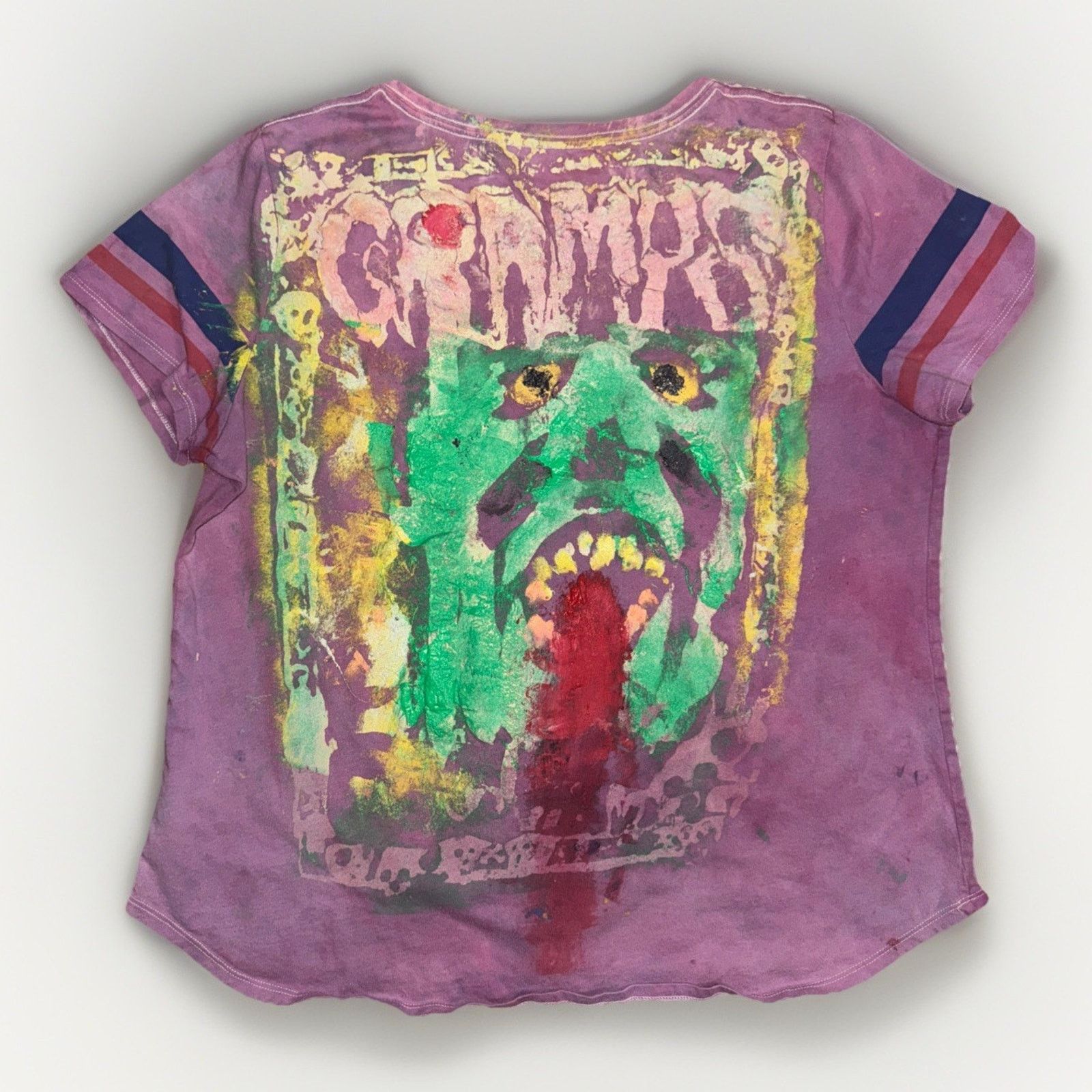 Band Tees × Vintage The Cramps Punk Band T-Shirt Purple L 21x24 Vintage Y2K Goth Size US L / EU 52-54 / 3 - 5 Thumbnail