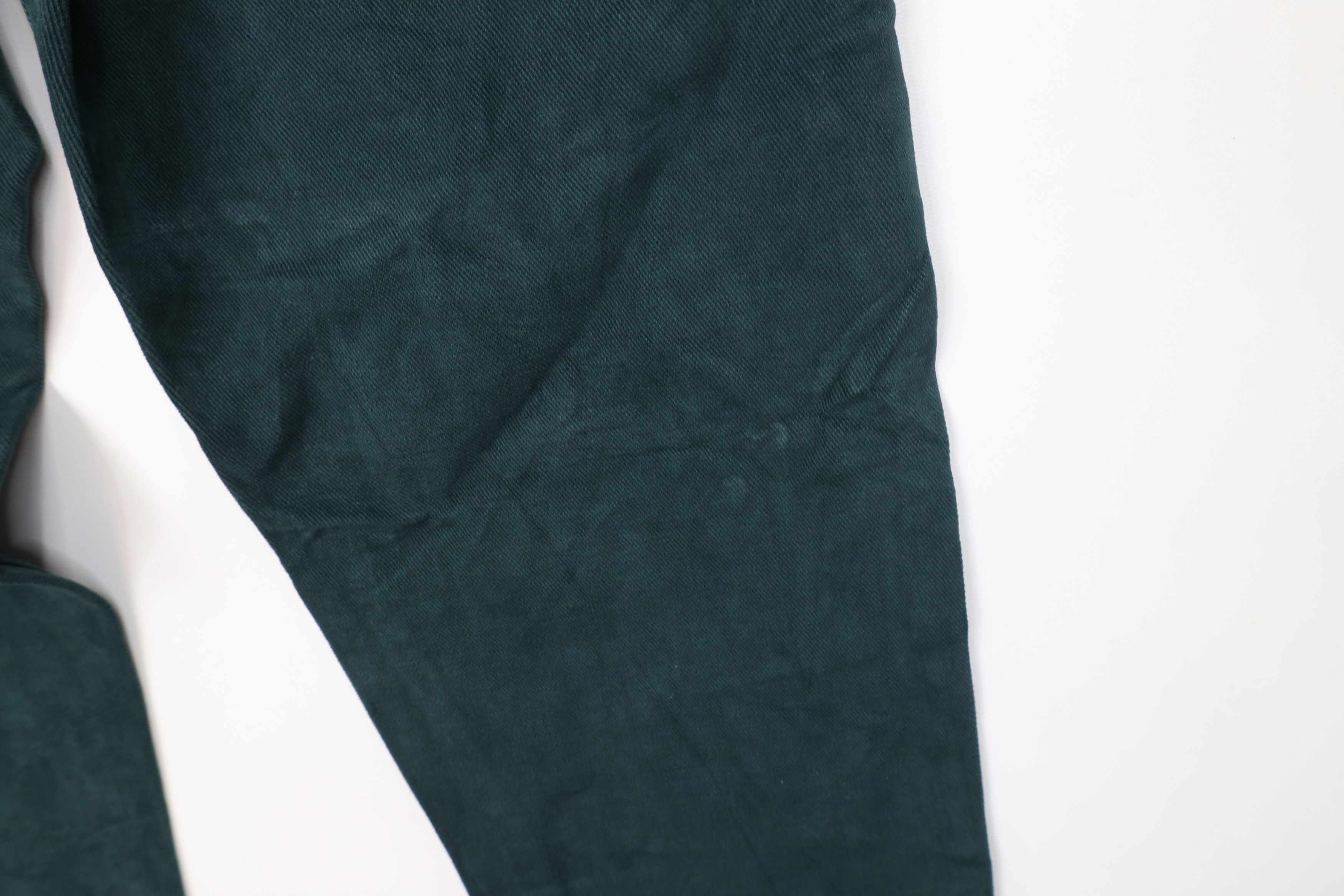 Lee Deadstock Vintage 90s Lee Tapered Leg Denim Jeans Green USA Size 30" / US 8 / IT 44 - 13 Thumbnail