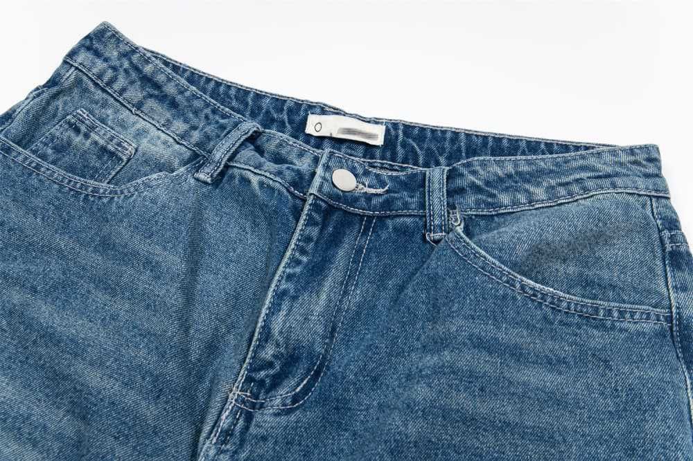 Japanese Brand × Jean Men's street style distressed washed ripped patch jeans Size US 32 / EU 48 - 3 Thumbnail