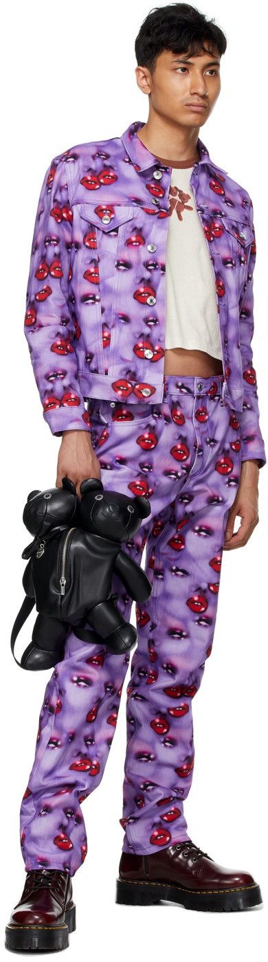 Heaven by Marc Jacobs Marc Jacobs Purple Heaven by Marc Jacobs Star Faces Jeans Size 28" / US 6 / IT 42 - 6 Thumbnail