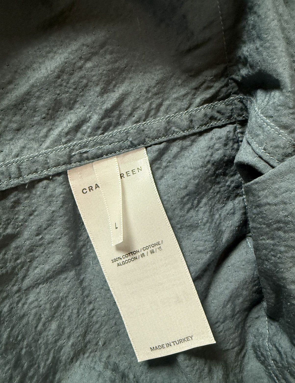Craig Green Craig Green - Seersucker long-sleeved shirt Size US L / EU 52-54 / 3 - 4 Thumbnail