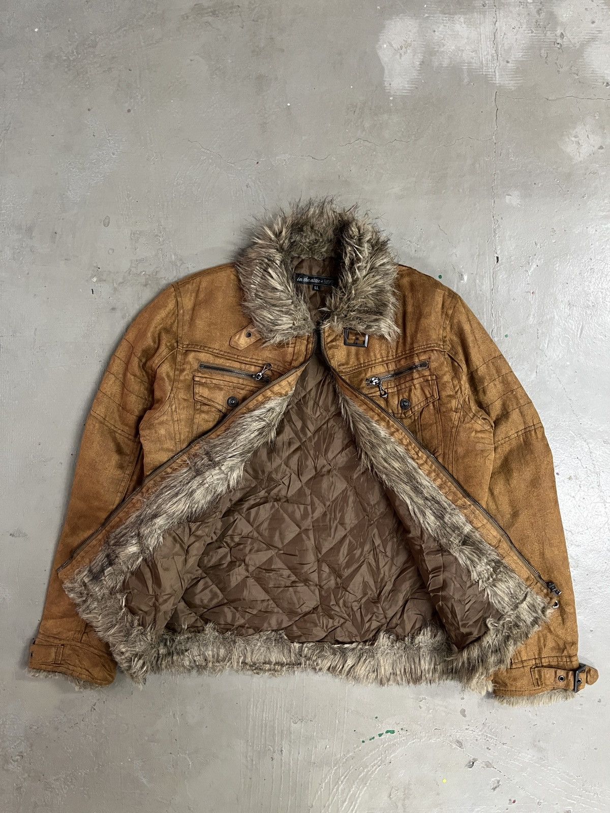 ジャケット・アウター 00s In The Attic Fur Military Jacket 00s In The Attic Fur Military Jacket