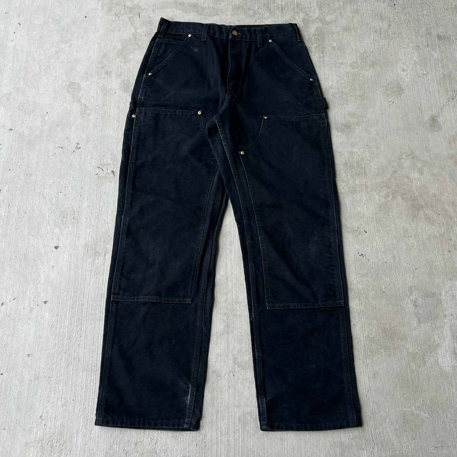 Carhartt × Vintage Carhartt black double knee work wear carpenter pants Size US 30 / EU 46 - 1 Thumbnail