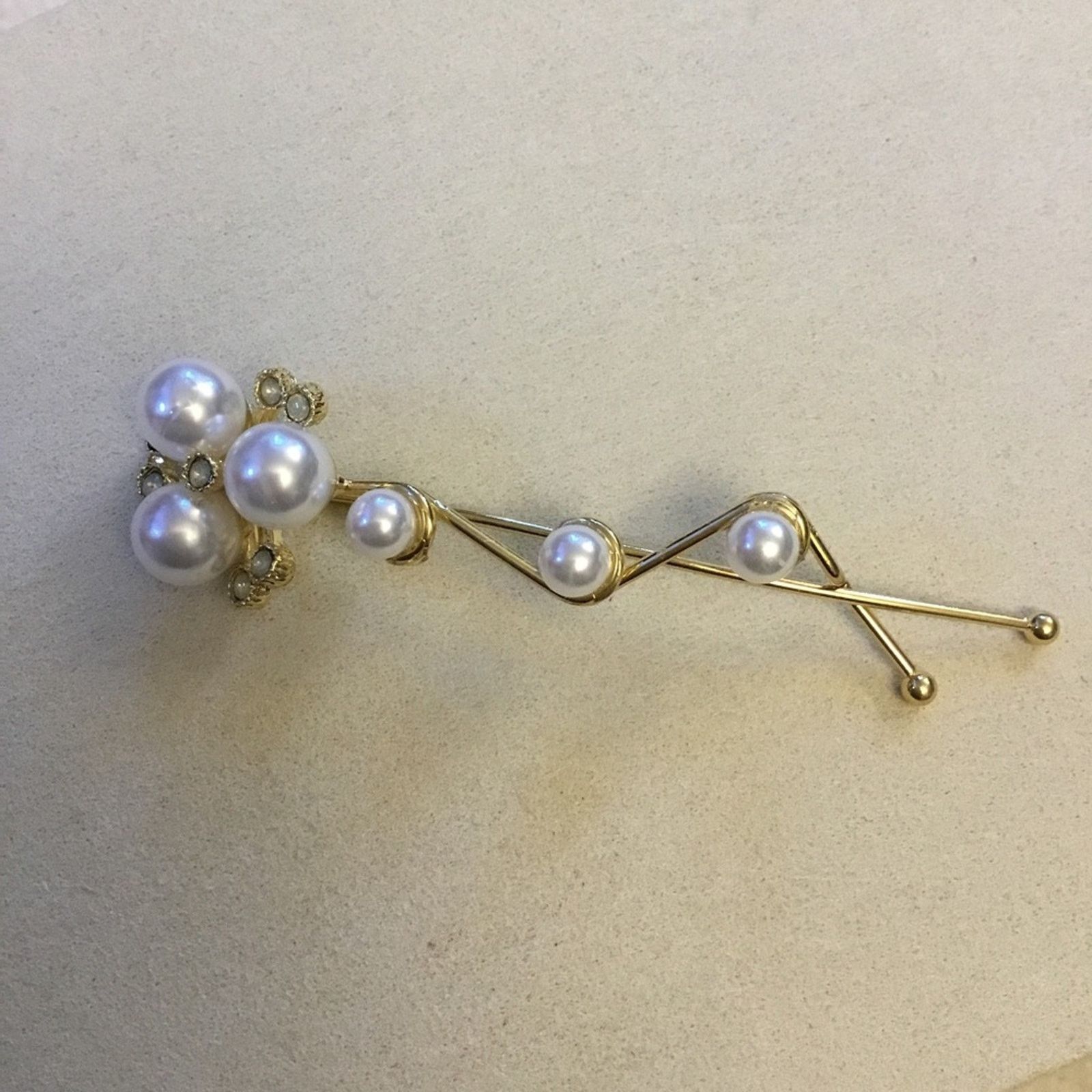 Other Gold Pearled Elegant Style Bobby Pins - Set of 2 Size ONE SIZE - 8 Thumbnail