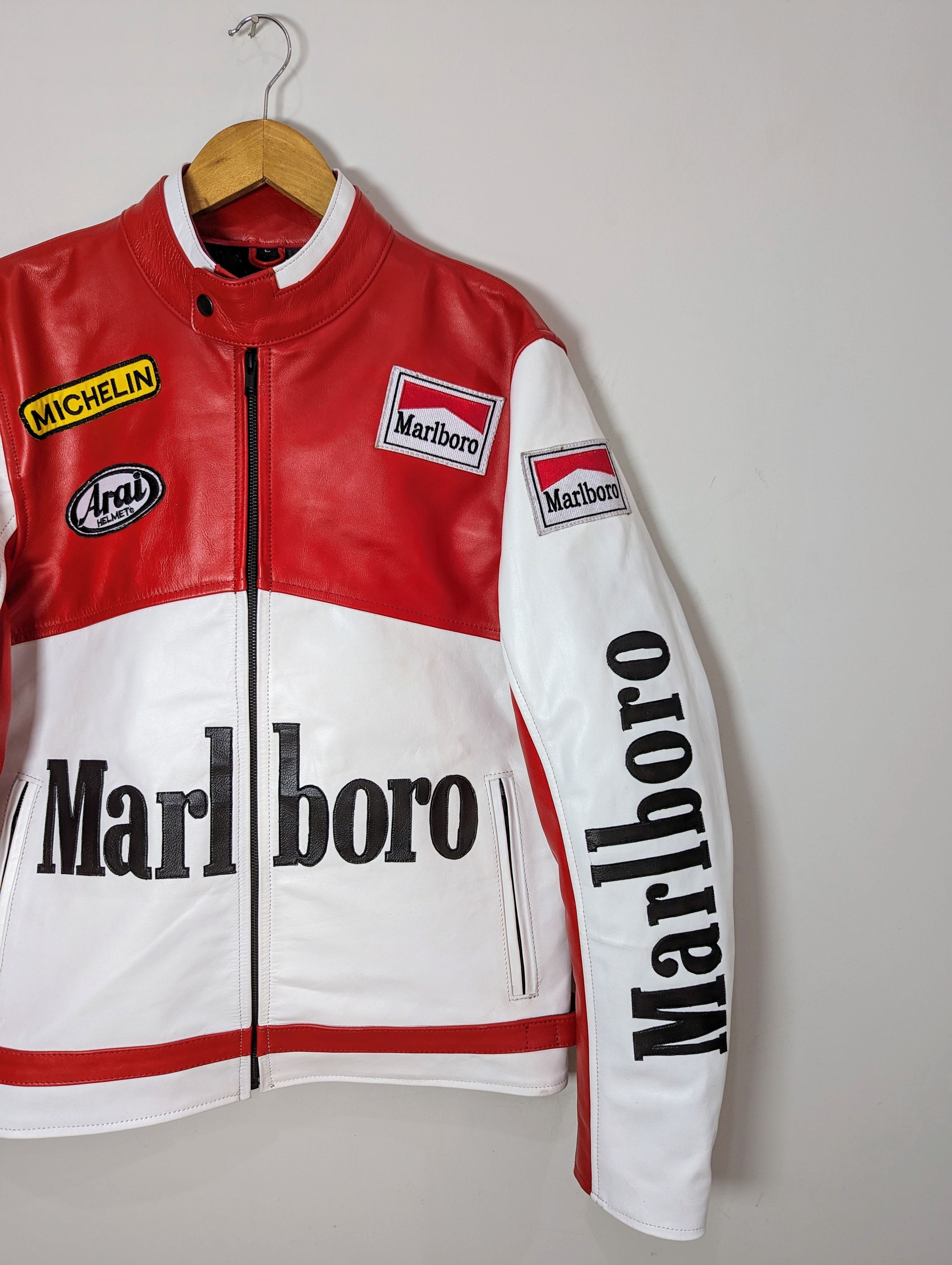 Vintage 🔥🔥 MARLBORO Leather Jacket RARE STREETWEAR Size US M / EU 48-50 / 2 - 3 Thumbnail