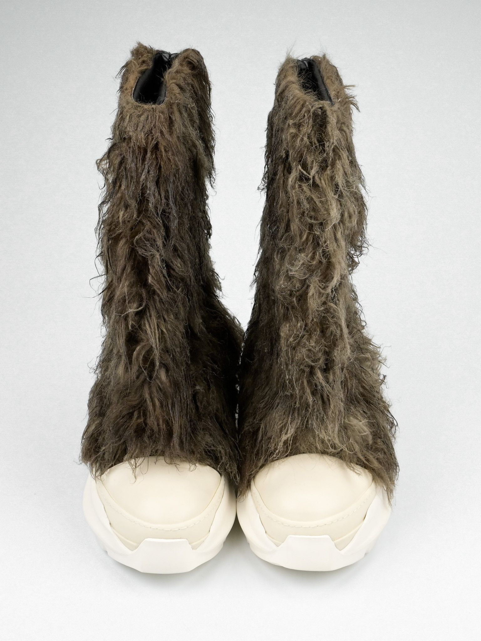 Rick Owens Drkshdw Faux-Fur Abstract Boots Size US 11 / EU 44 - 2 Thumbnail