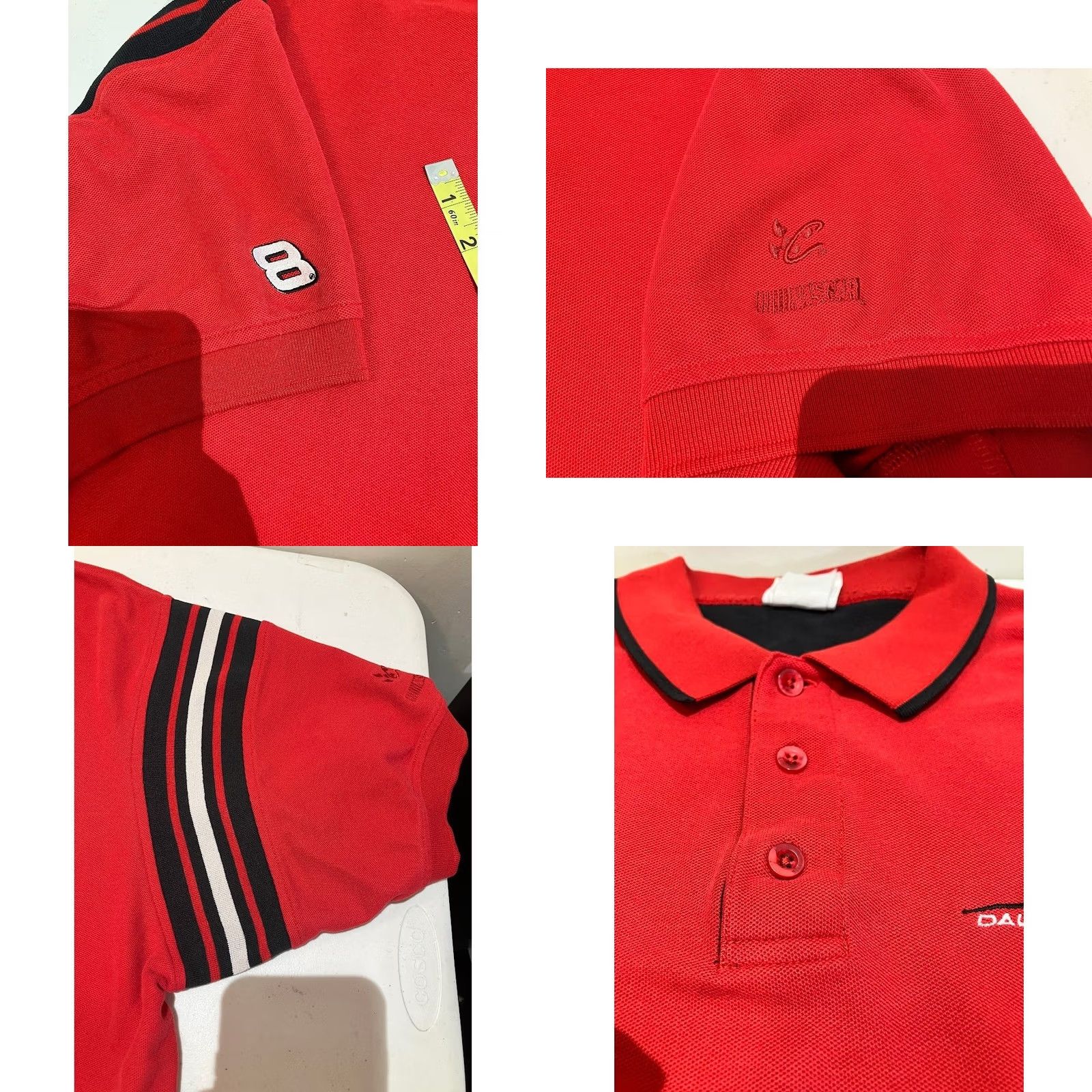 Chase Authentics VINTAGE NASCAR Dale Earnhardt Jr #8 Red Embroidered Polo Shirt Short Sleeve XXL Polo Mens Nascar Embroidered Logo 2XL Size US XXL / EU 58 / 5 - 8 Thumbnail