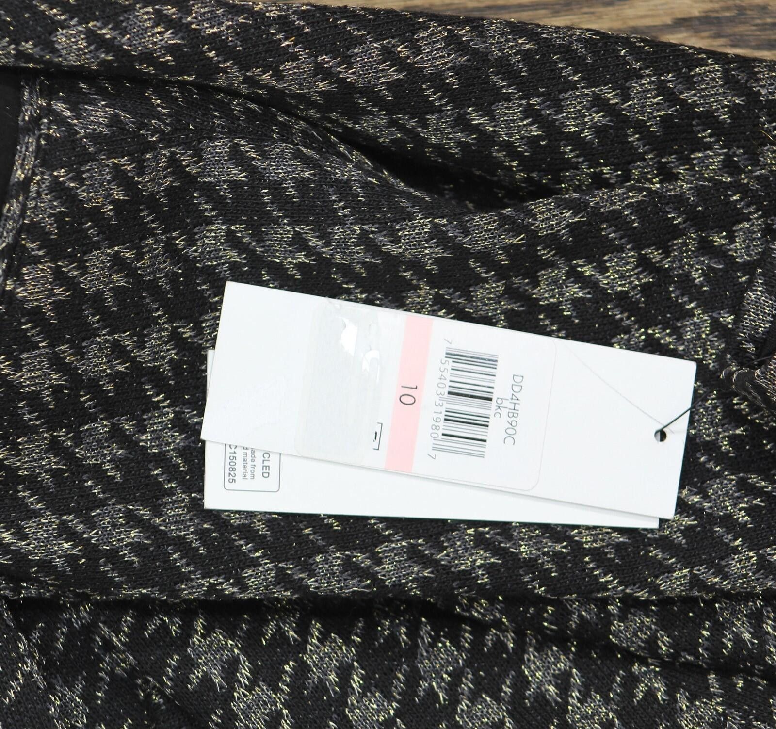 DKNY Nwt Dkny Fit Flare Faux Pocket Dress Black Charcoal 10 Size L / US 10 / IT 46 - 4 Thumbnail