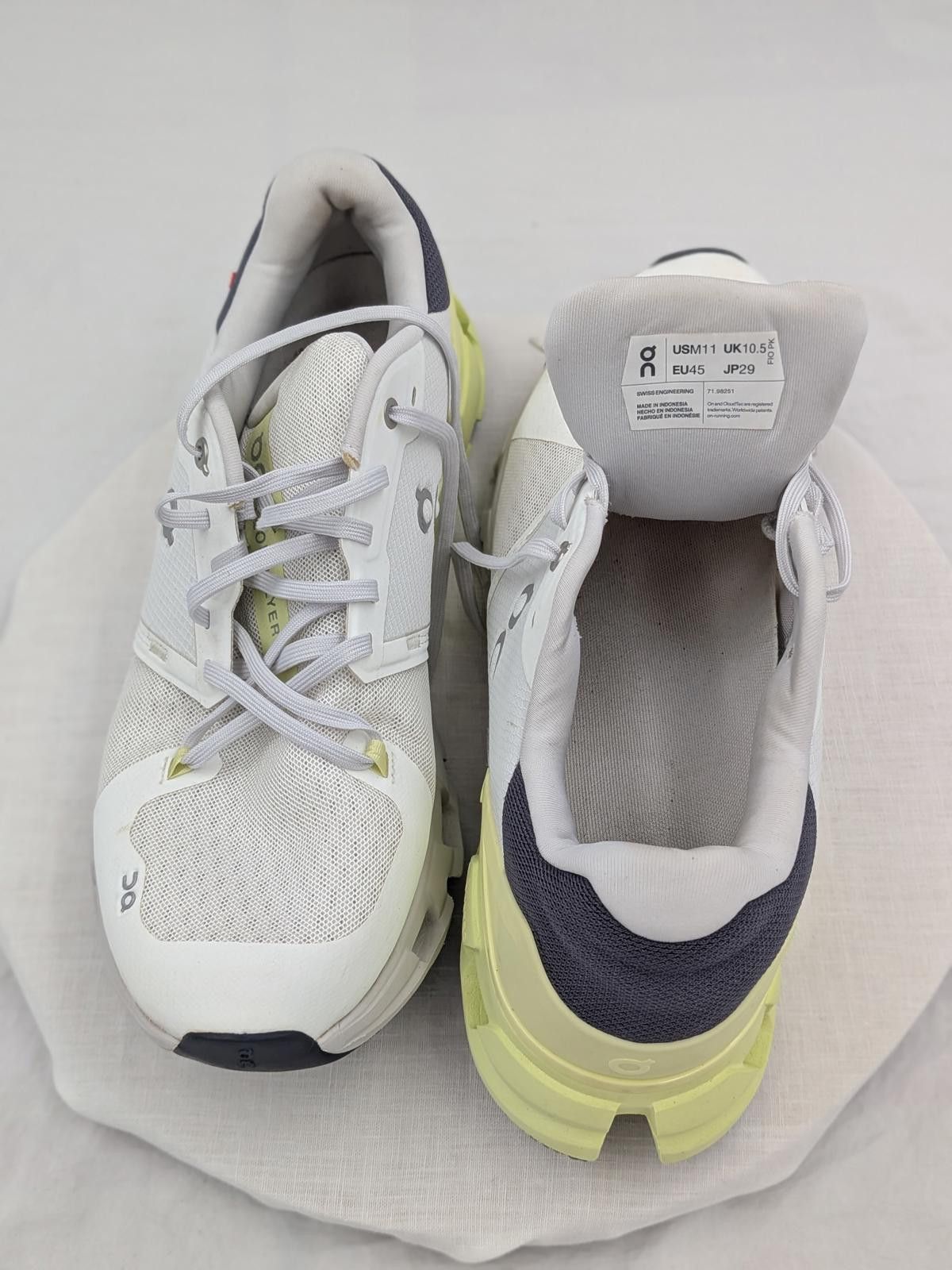 Other On Running On Cloud Flyer Men's Sport Shoes - White Yellow Size US 11 / EU 44 - 7 Thumbnail