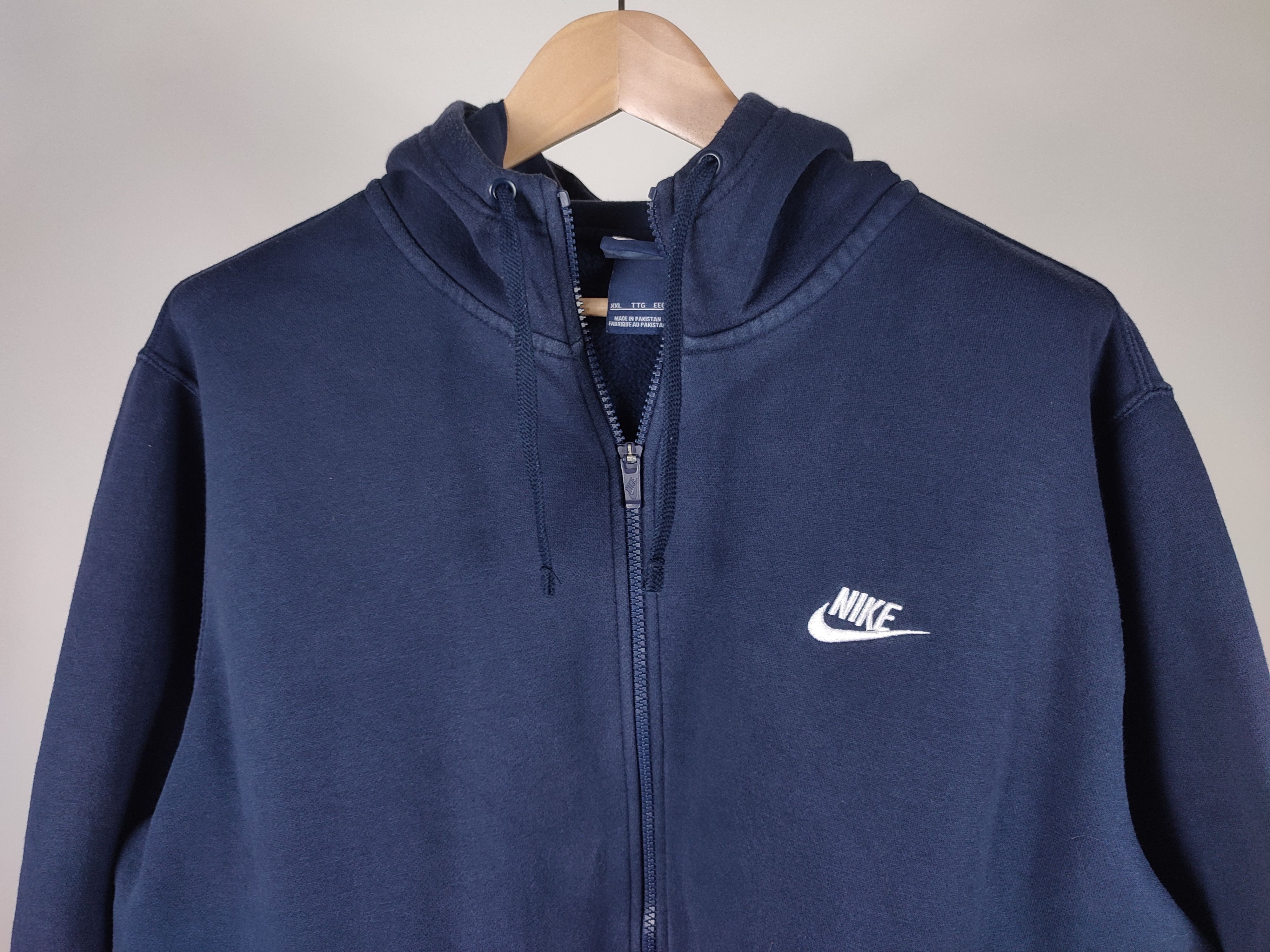 Nike Nike Navy Blue Faded Hoodie Size US XXL / EU 58 / 5 - 6 Thumbnail