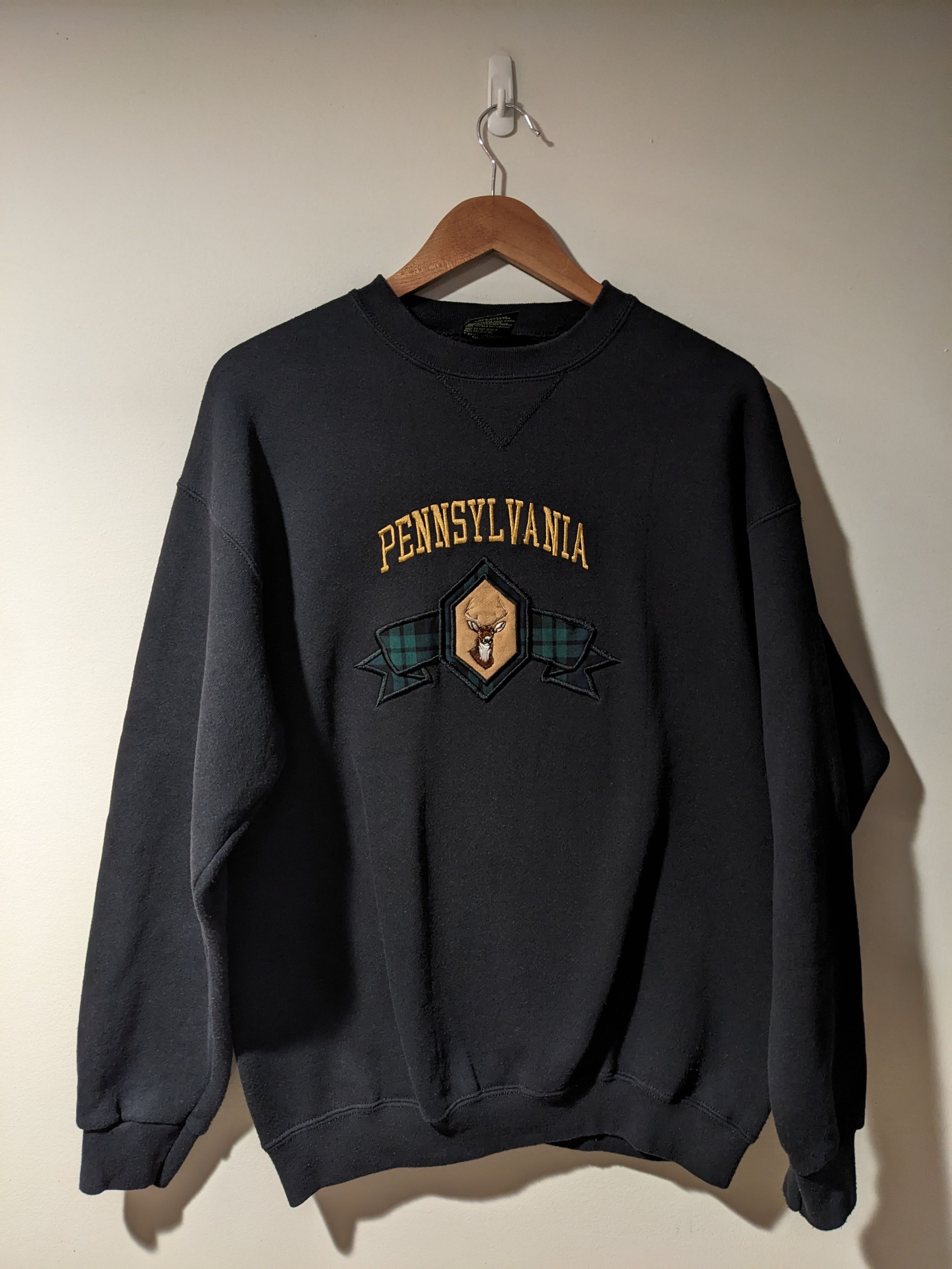 Arts & Science Vintage 90s Pennsylvania Arch Logo Deer Animal Sweatshirt Size US L / EU 52-54 / 3 - 1 Thumbnail