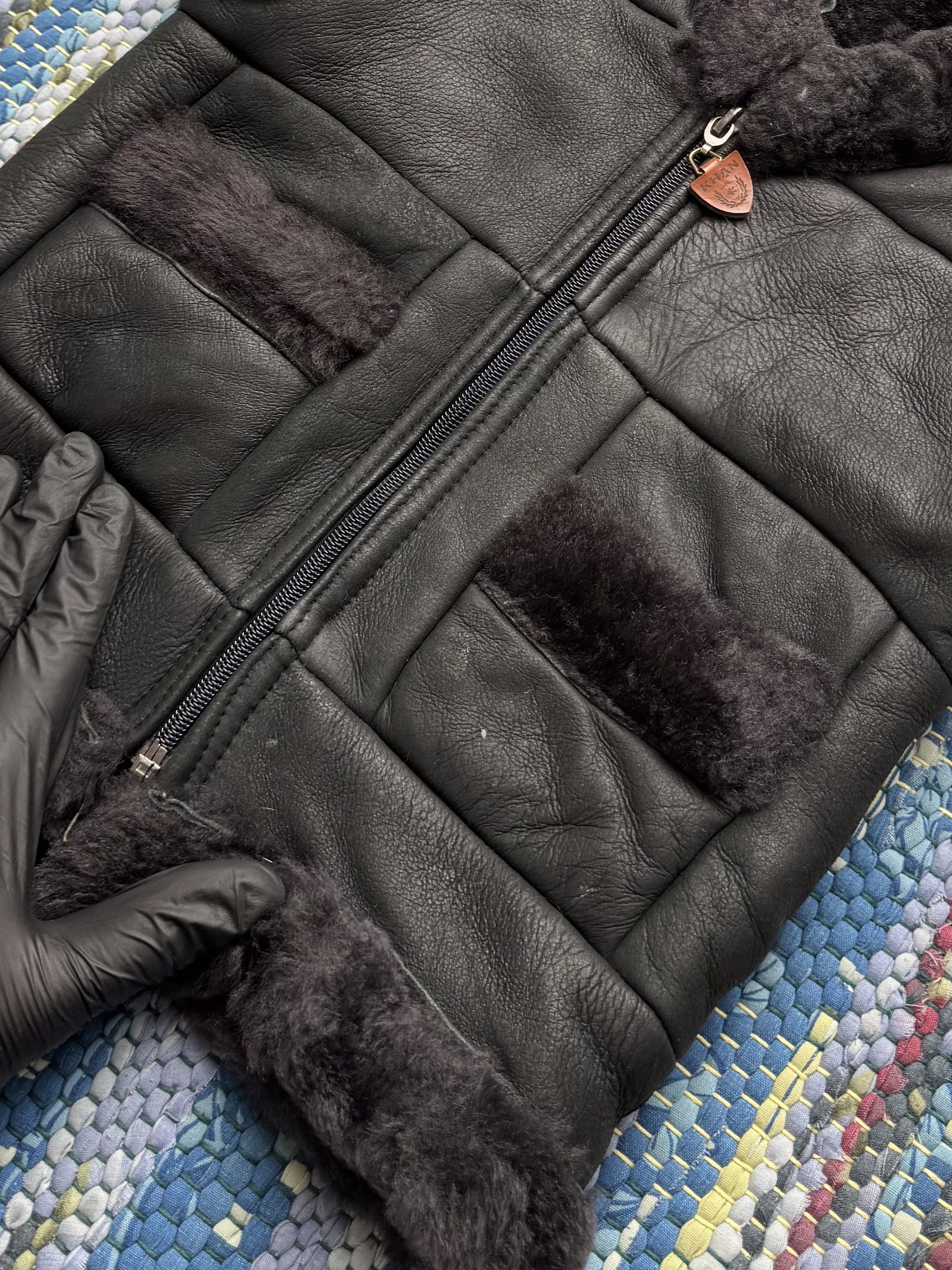 Vintage Vintage Real Sheepskin Vest A8(V1)D15 Size XXS / US 00 / IT 34 - 3 Thumbnail