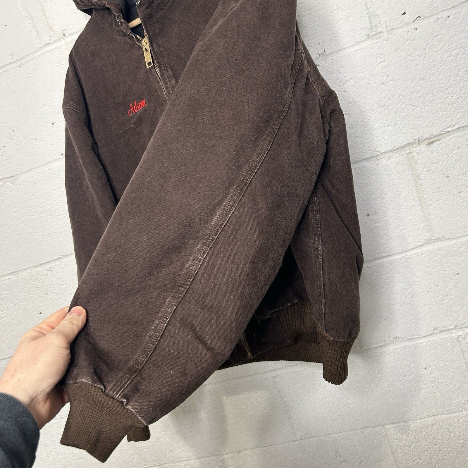Carhartt Vintage Carhartt Hooded Active Jacket “Dark Brown” J130 DKB Size US L / EU 52-54 / 3 - 6 Thumbnail