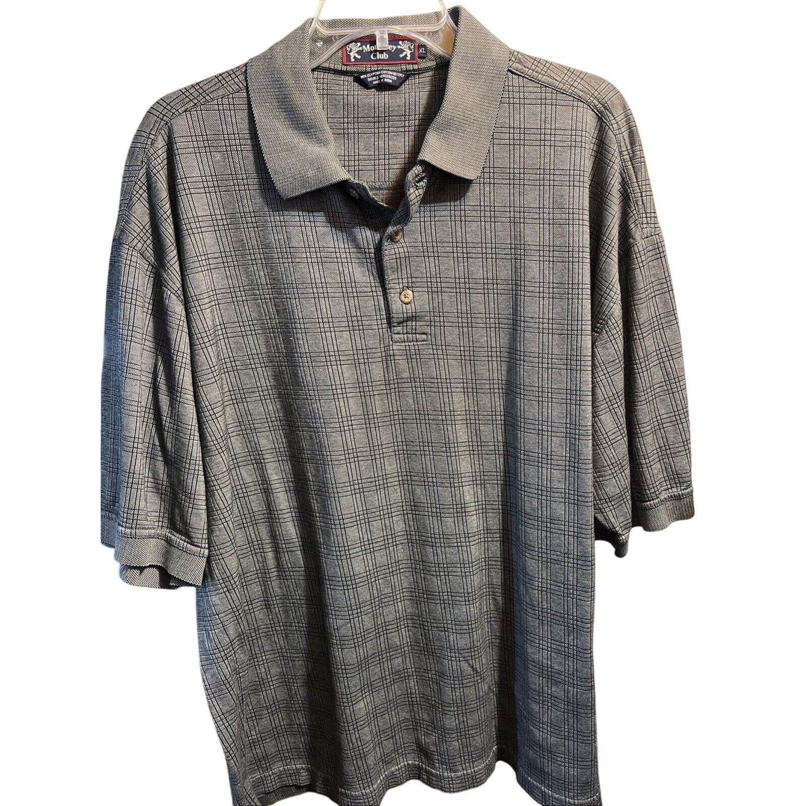 Other Monterey Club VTG Mens XL Gray SS Egyptian Cotton Polo Shirt Size US XL / EU 56 / 4 - 1 Thumbnail