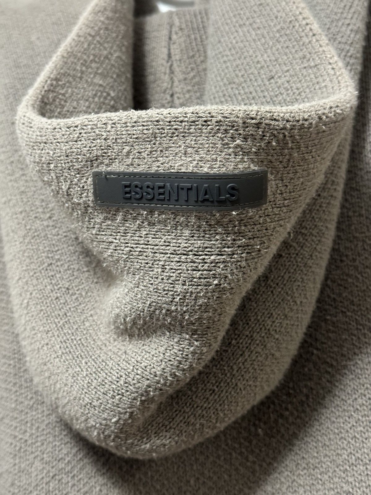 Fear of God 🔥Fear of God Essentials Knit Pullover Hoodie Taupe SZ Small Size US S / EU 44-46 / 1 - 11 Thumbnail