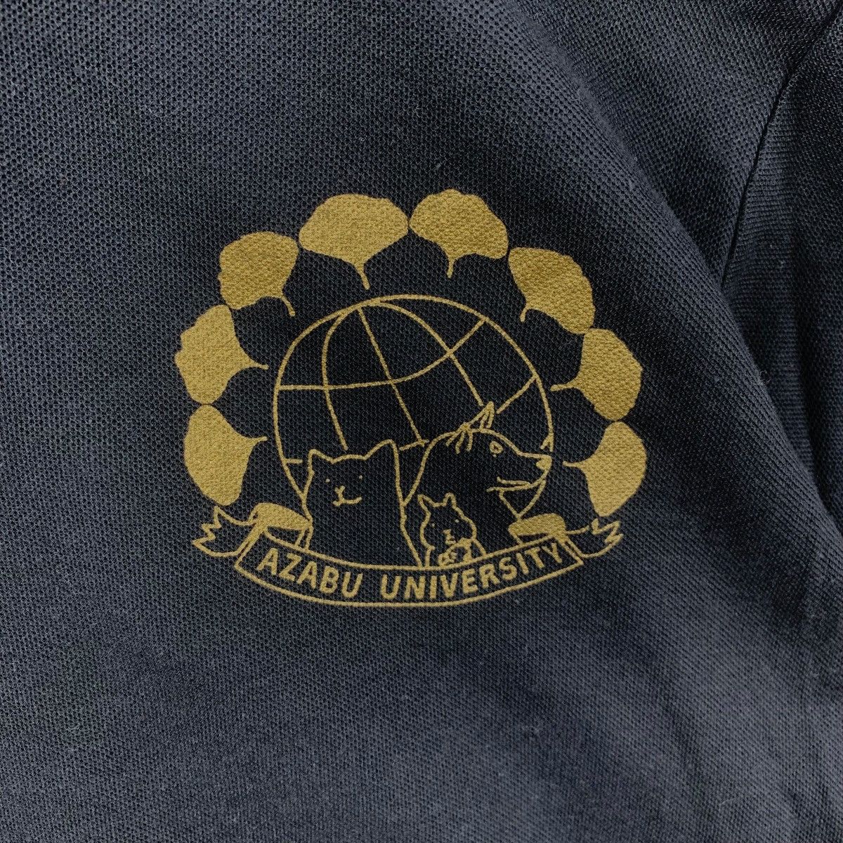 Vintage AZABU UNIVERSITY JAPAN Private Collegiate Staff Polo Tee Size L / US 10 / IT 46 - 5 Thumbnail
