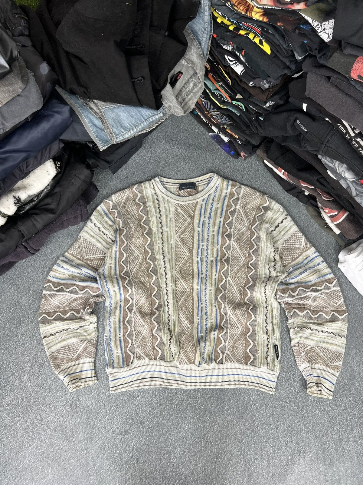 Coogi Vintage Coogi style sweater cable rare Size US M / EU 48-50 / 2 - 1 Thumbnail