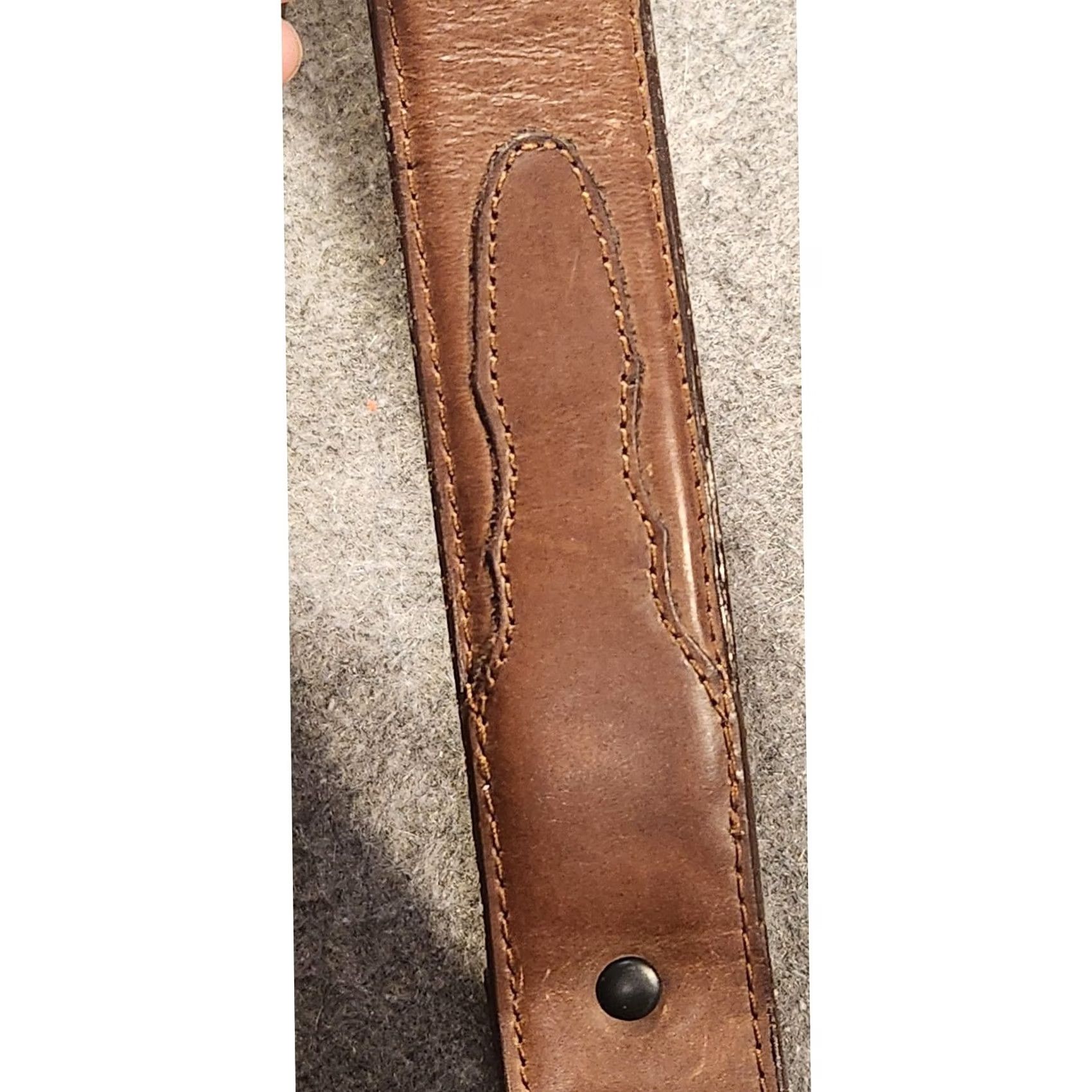 Ariat Ariat Belt Mens 36 Brown Leather Western Buckle D1022 Adjustable Size 36 - 6 Thumbnail