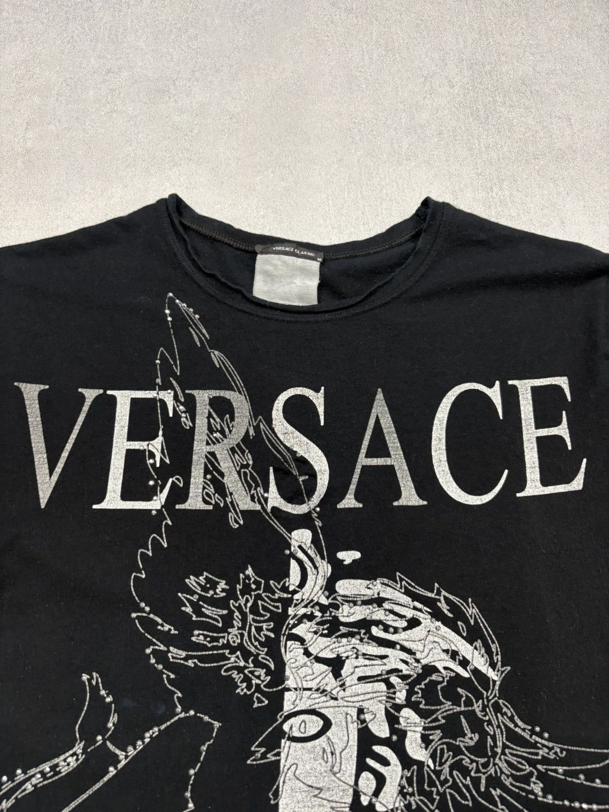 Versace Versace Classic Archive 90s Crystal Graphic T Shirt Vintage Size M / US 6-8 / IT 42-44 - 6 Thumbnail