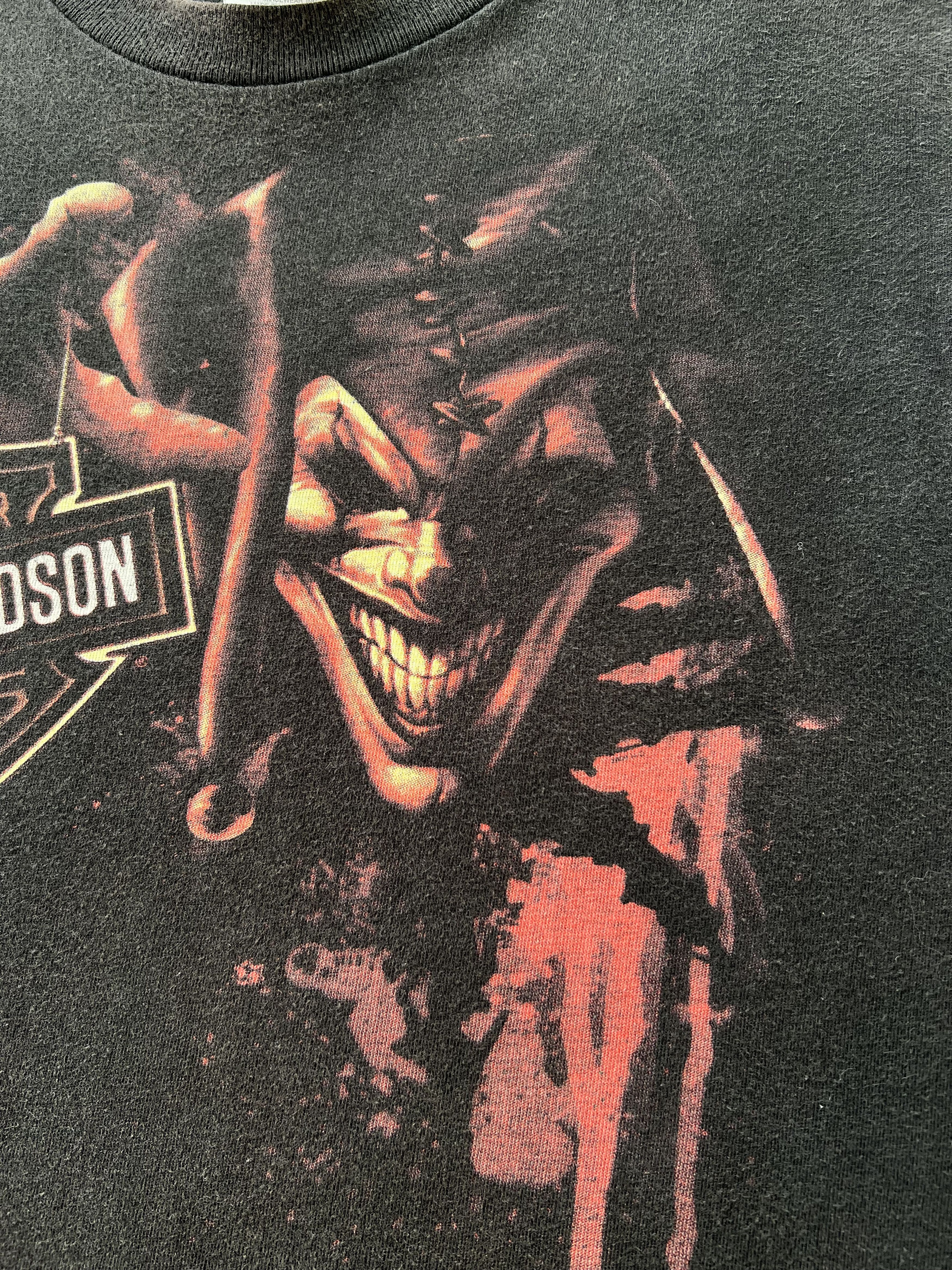 Harley Davidson Vintage 2000s Harley Davidson Joker Clown Austria T-shirt Size US M / EU 48-50 / 2 - 4 Thumbnail