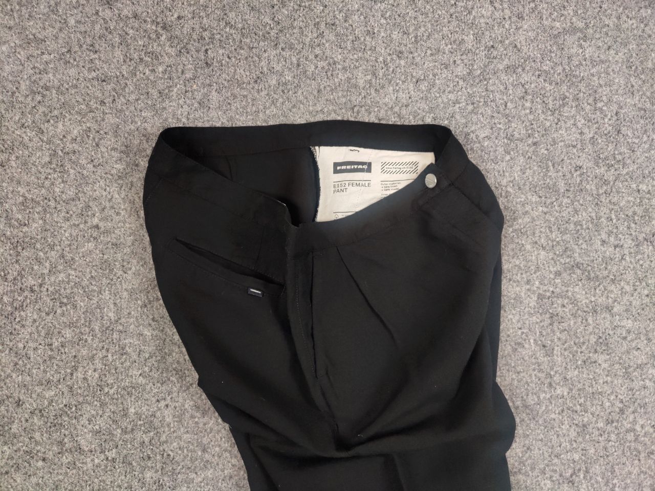 Freitag Freitag E152 Female Linen Blend Black Ankle Pants Size 30" / US 8 / IT 44 - 10 Thumbnail