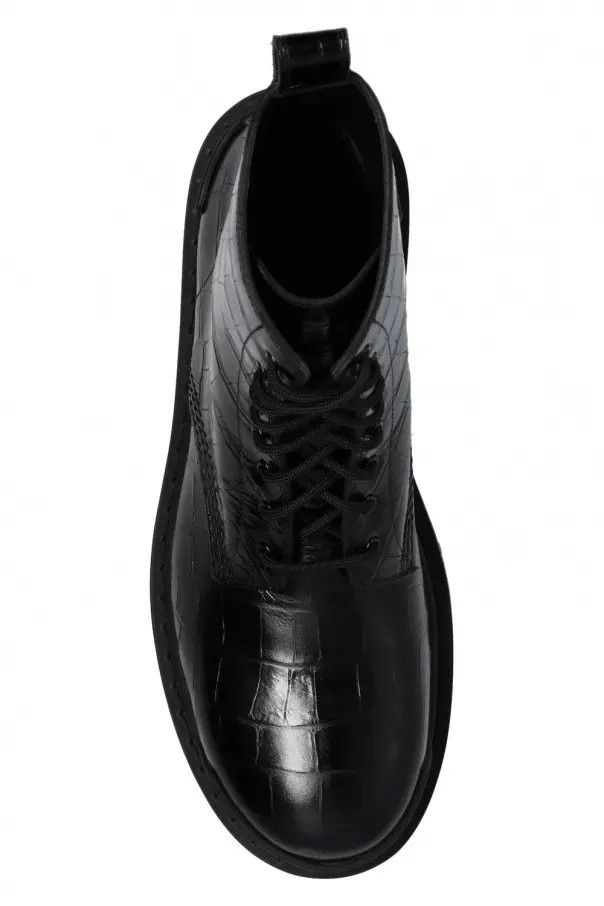 Balenciaga o1in1g0924 Strike 20mm Lace- Up Boots in Black Size US 10 / IT 40 - 6 Thumbnail