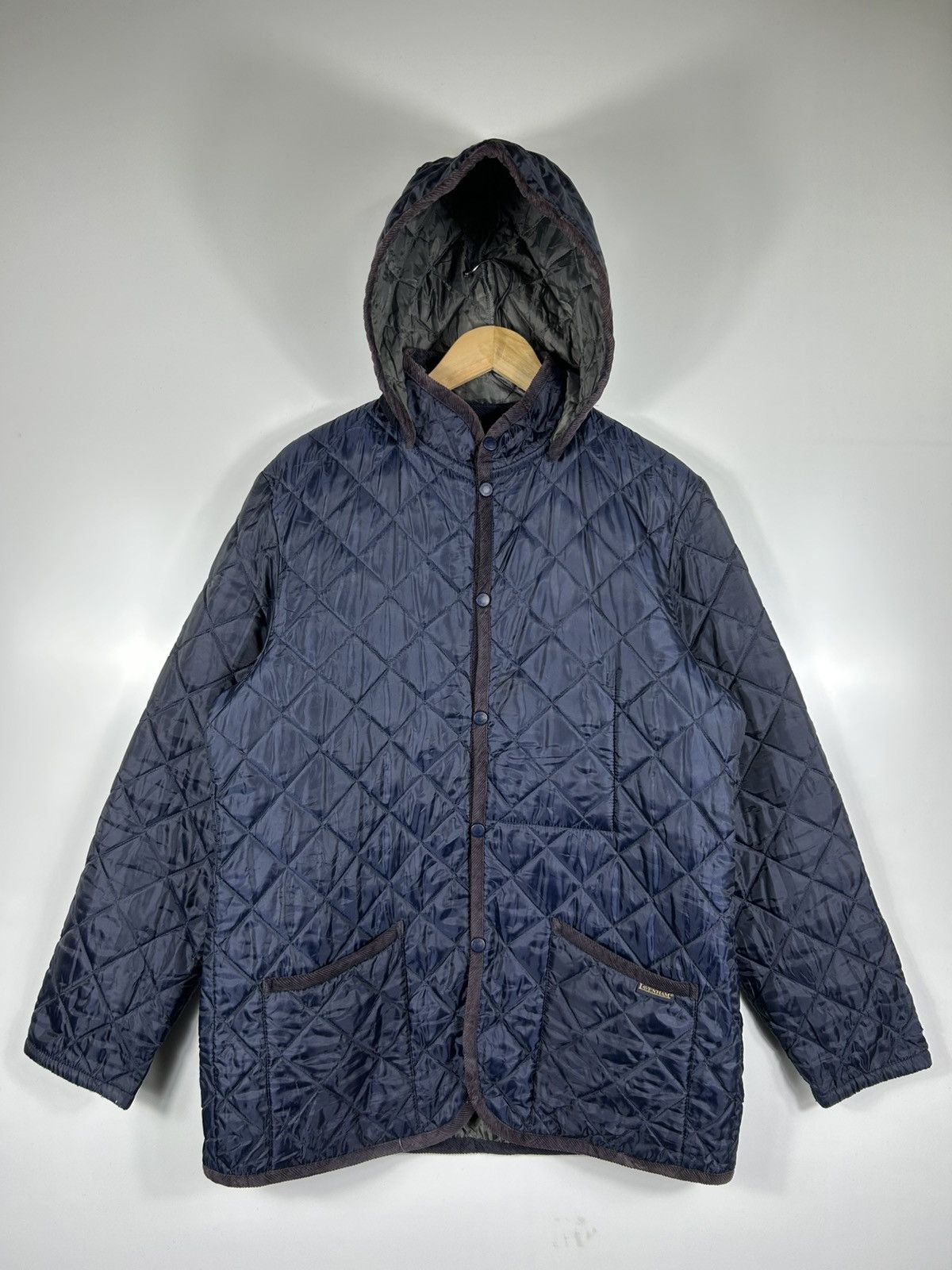 Lavenham × Vintage 🔥Lavenham Hooded Snap Button Quilted Jacket Size US L / EU 52-54 / 3 - 1 Thumbnail