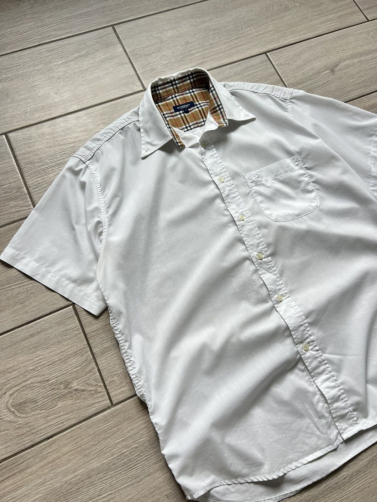 Burberry Burberry Shirt White Old money Basic Vintage Size US L / EU 52-54 / 3 - 10 Thumbnail