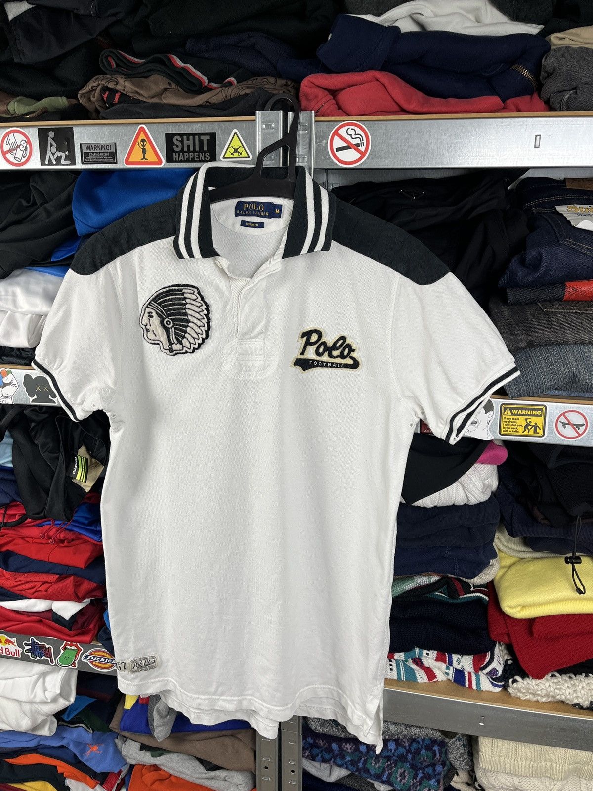 Polo Ralph Lauren × Vintage Polo Ralph Lauren Shirt Indian Head Chief Kief Football Rare Size US M / EU 48-50 / 2 - 3 Thumbnail