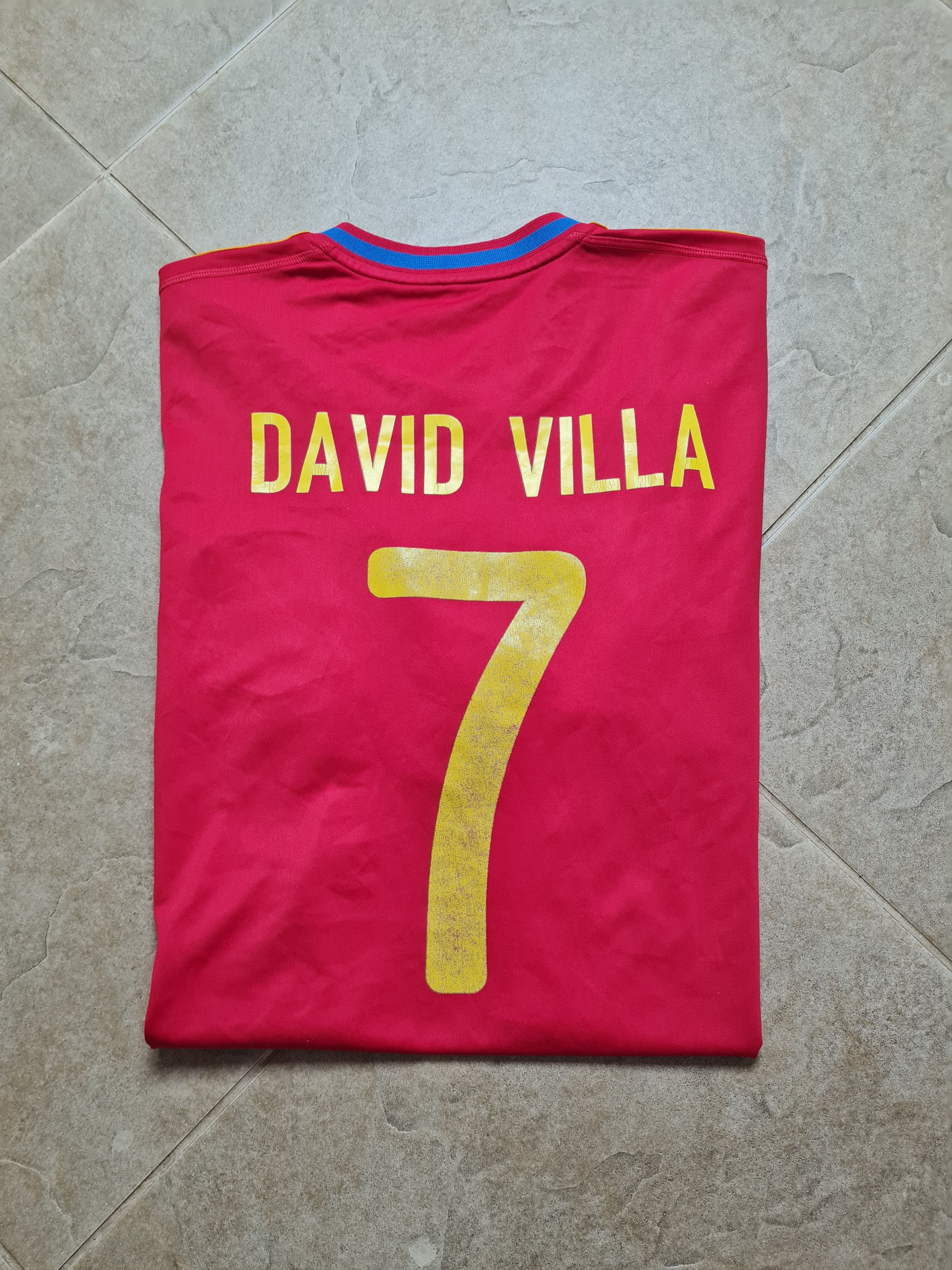 Adidas FOOTBALL JERSEY VILLA 7 SPAIN NATIONAL 10/11 WORLD WINNER Size US L / EU 52-54 / 3 - 24 Thumbnail