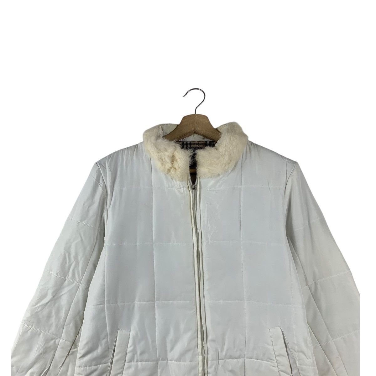 Burberry Vintage BURBERRY LONDON Nova Checks Puffer Trench Jacket Size L / US 10 / IT 46 - 2 Thumbnail
