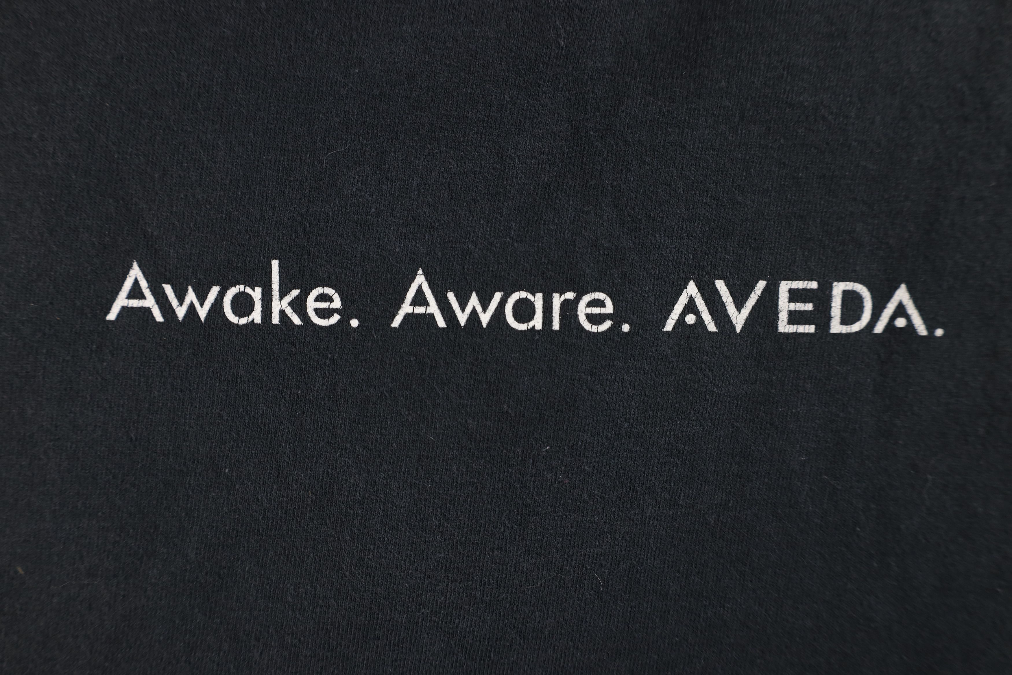 Vintage Vintage 90s Awake Aware Aveda Shampoo T-Shirt Black USA Size XL / US 12-14 / IT 48-50 - 4 Thumbnail
